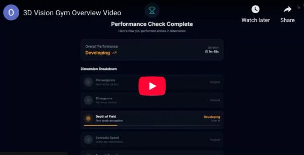 A longer walkthrough of 3DVisionGym