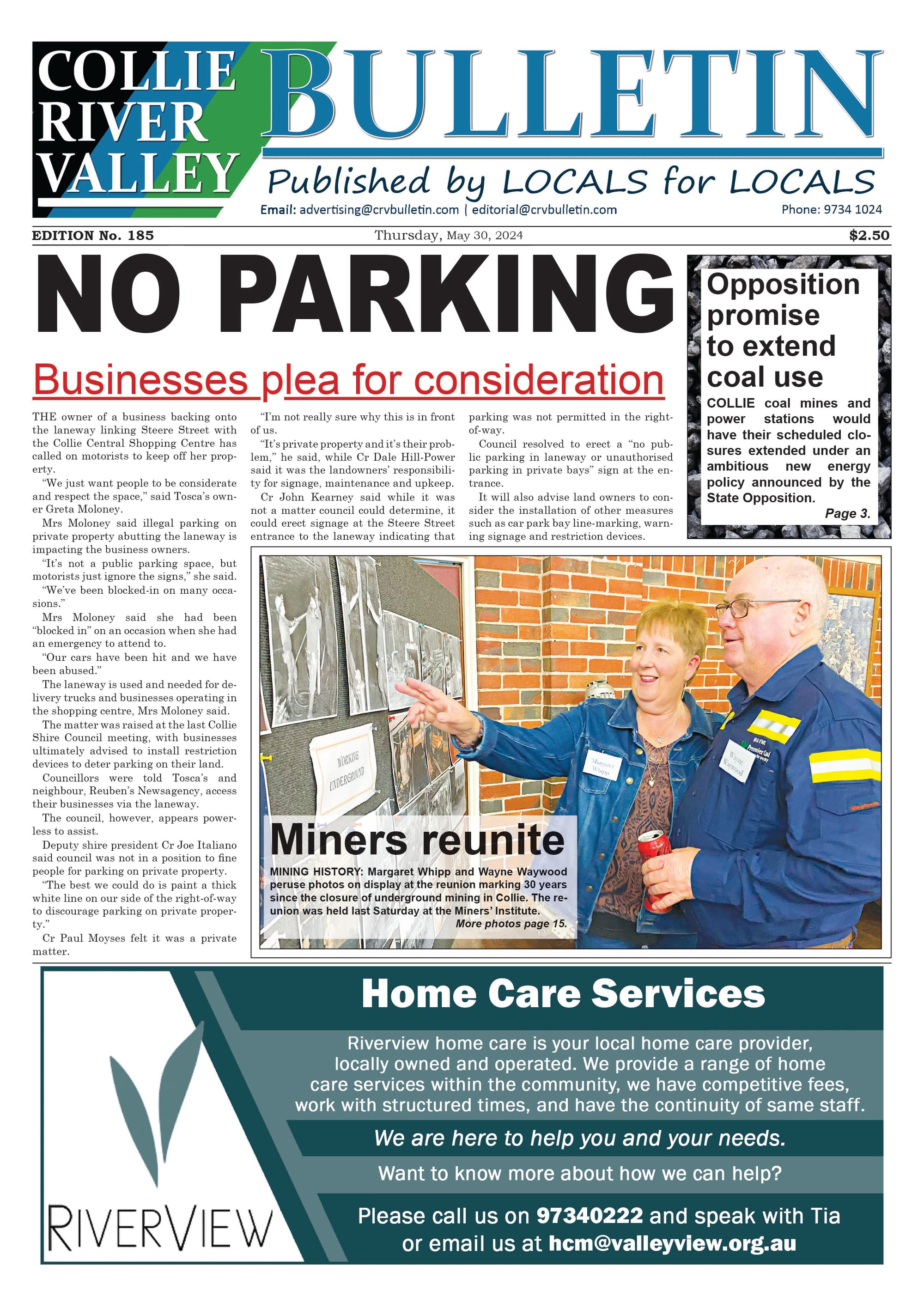 Collie River Valley Bulletin, May 30, 2024
