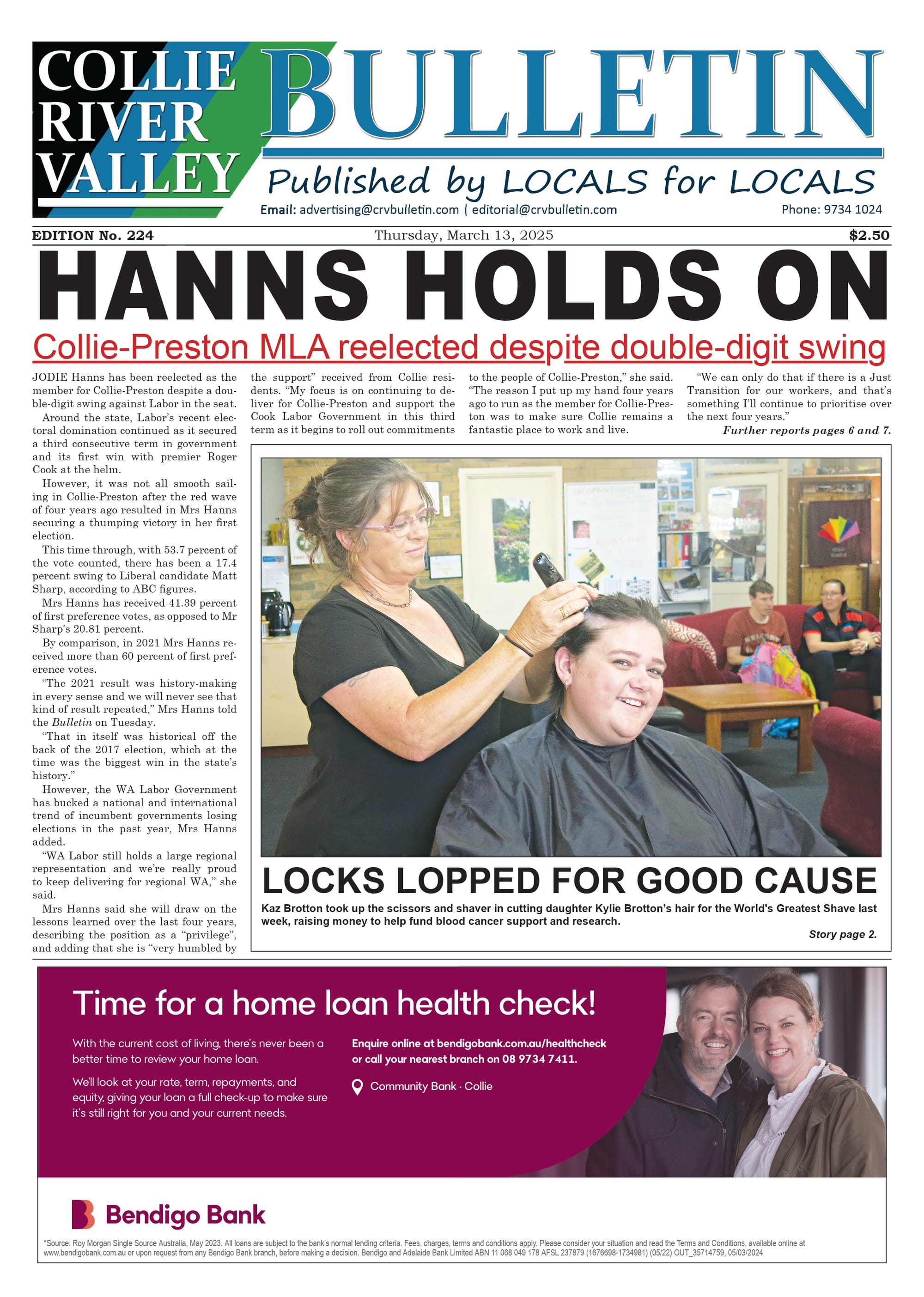 Collie River Valley Bulletin, March 13, 2025