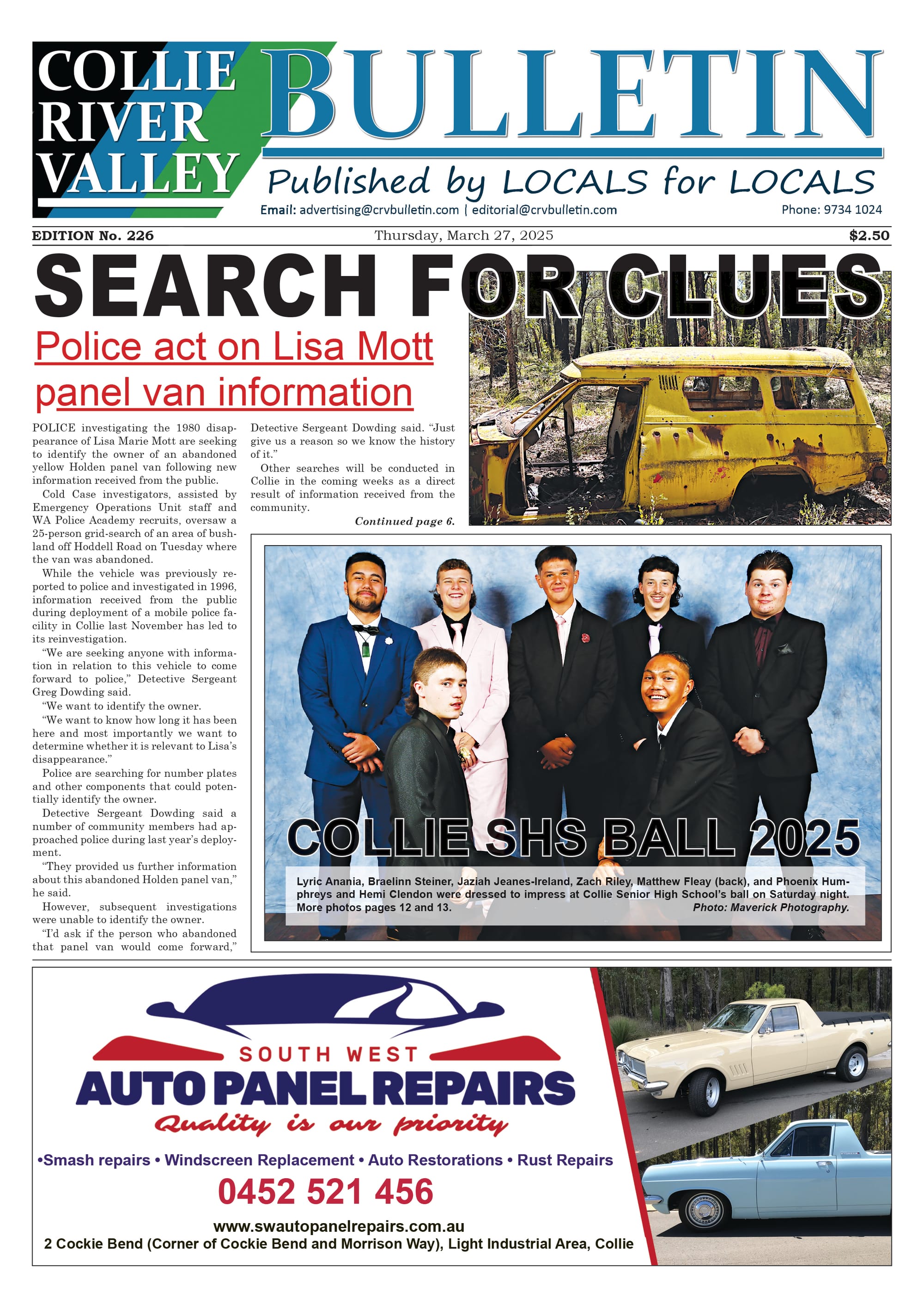 Collie River Valley Bulletin, March 27, 2025
