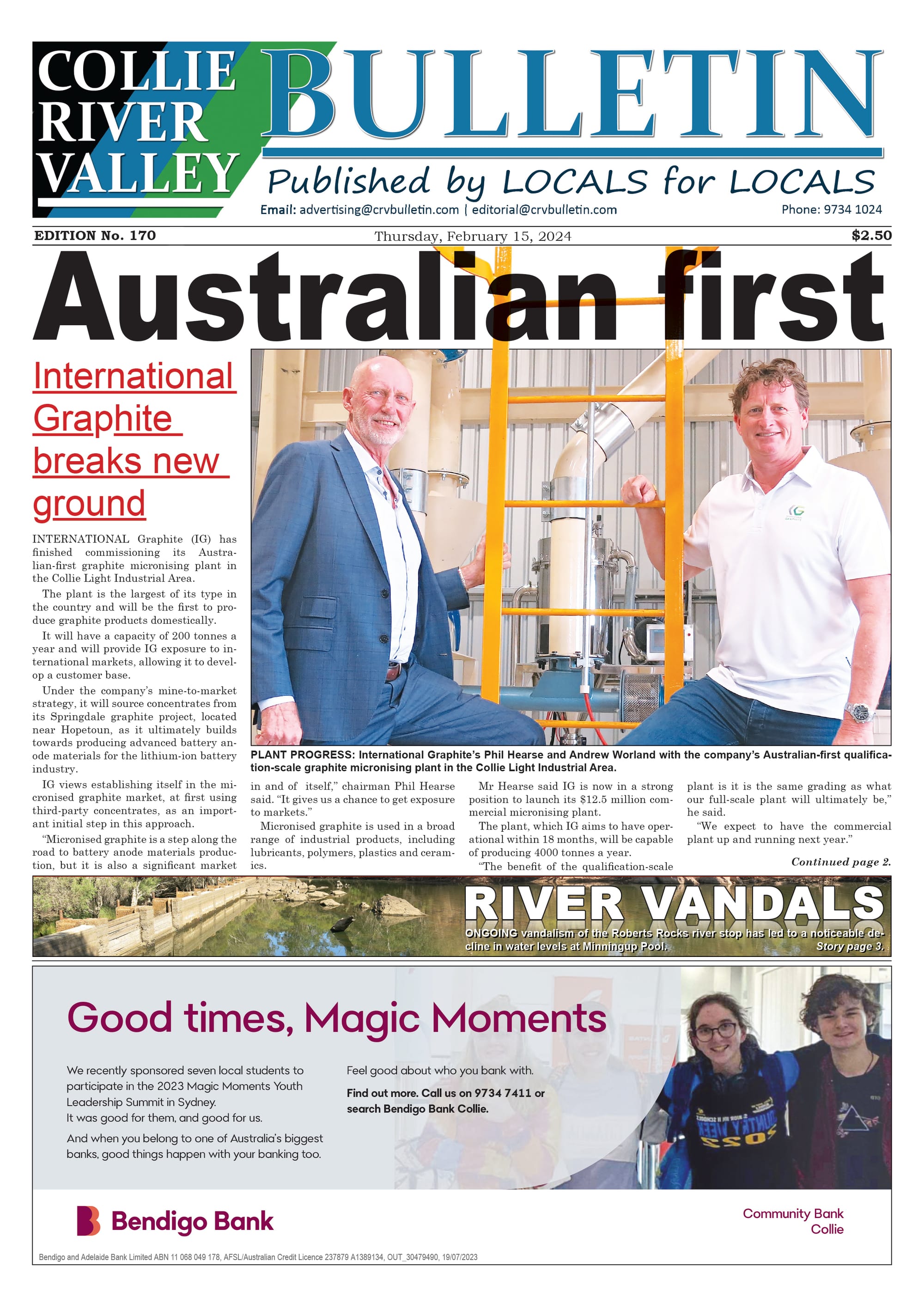 Collie River Valley Bulletin, February 15, 2024