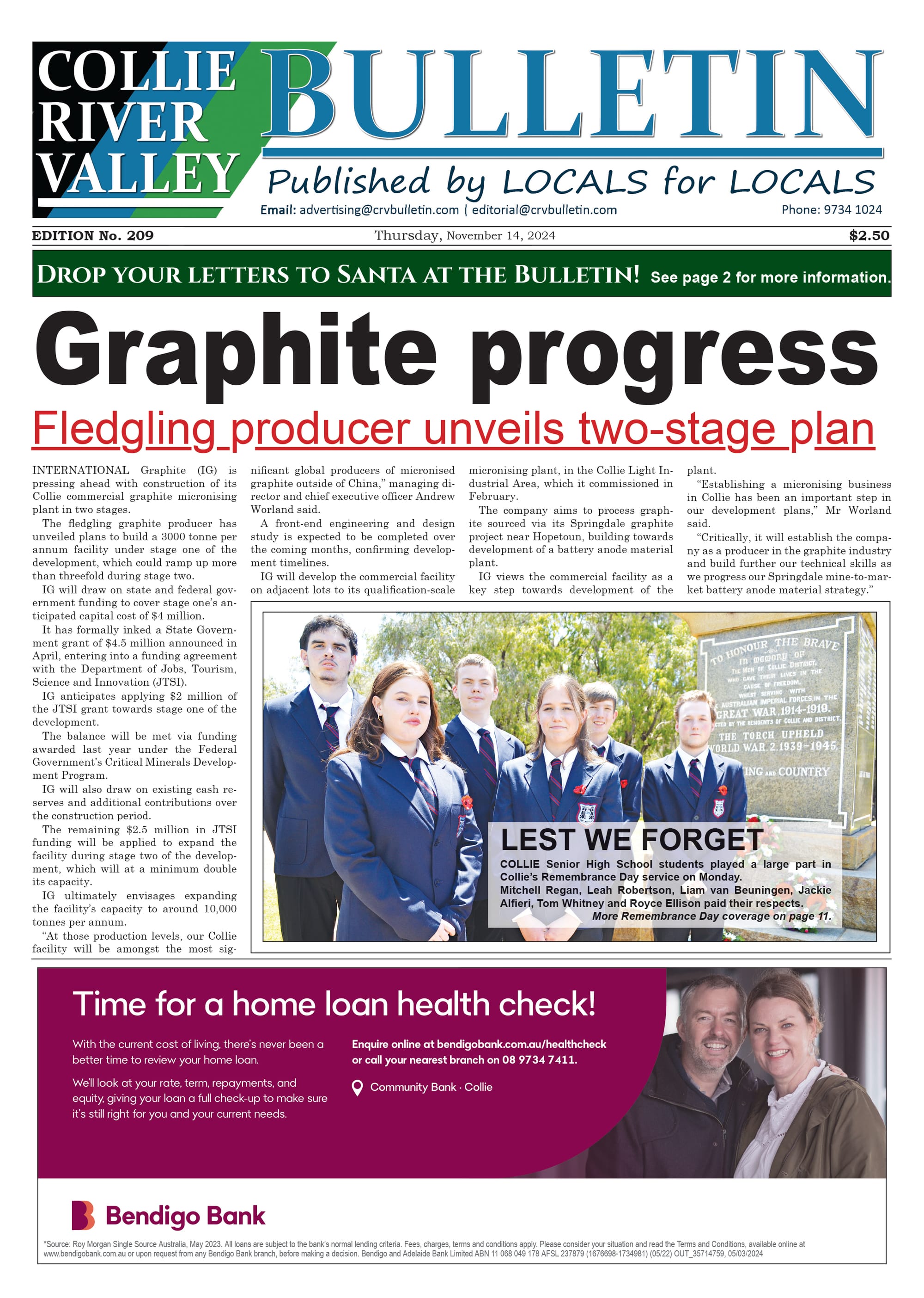 Collie River Valley Bulletin, November 14, 2024