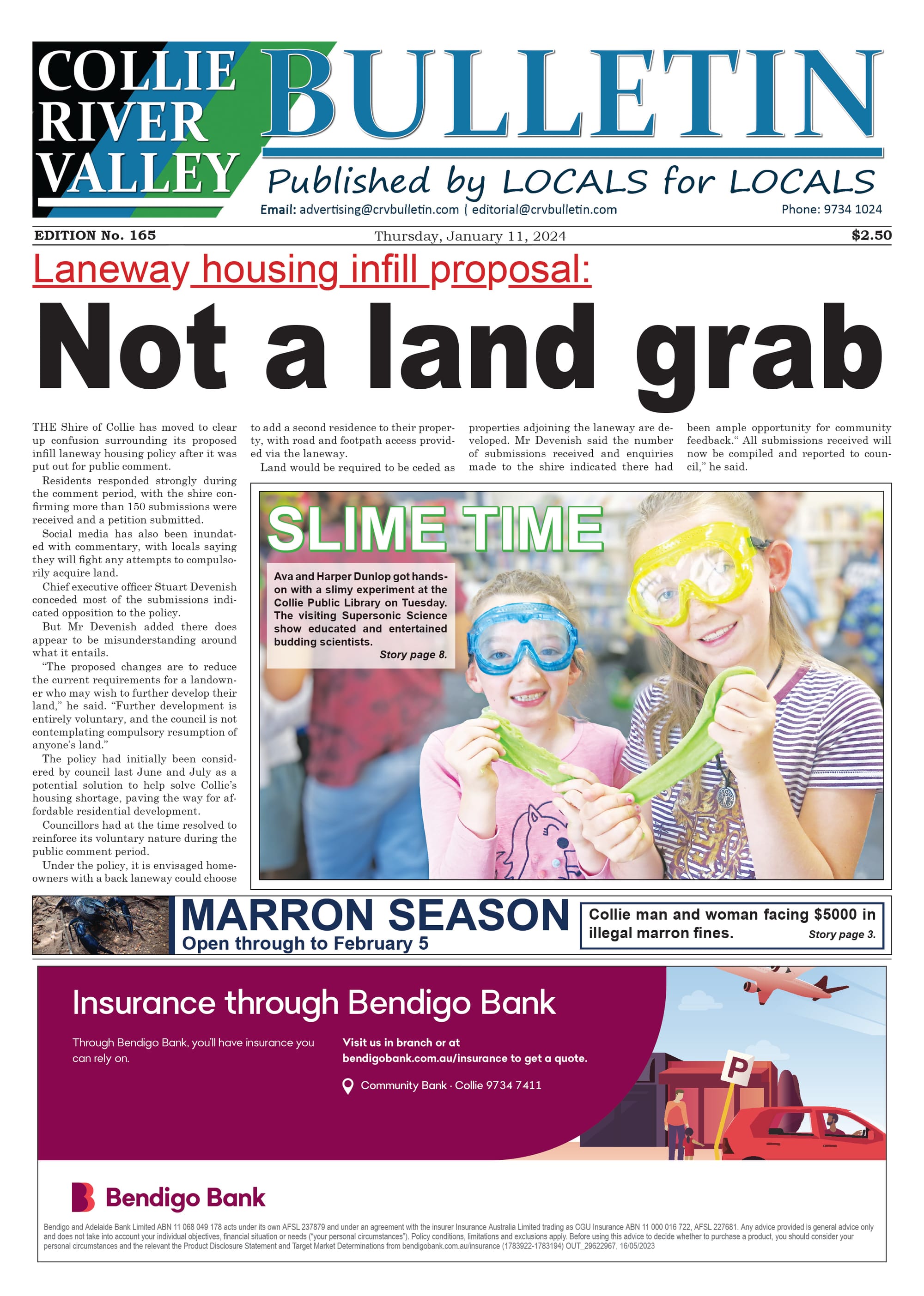Collie River Valley Bulletin, January 11, 2024