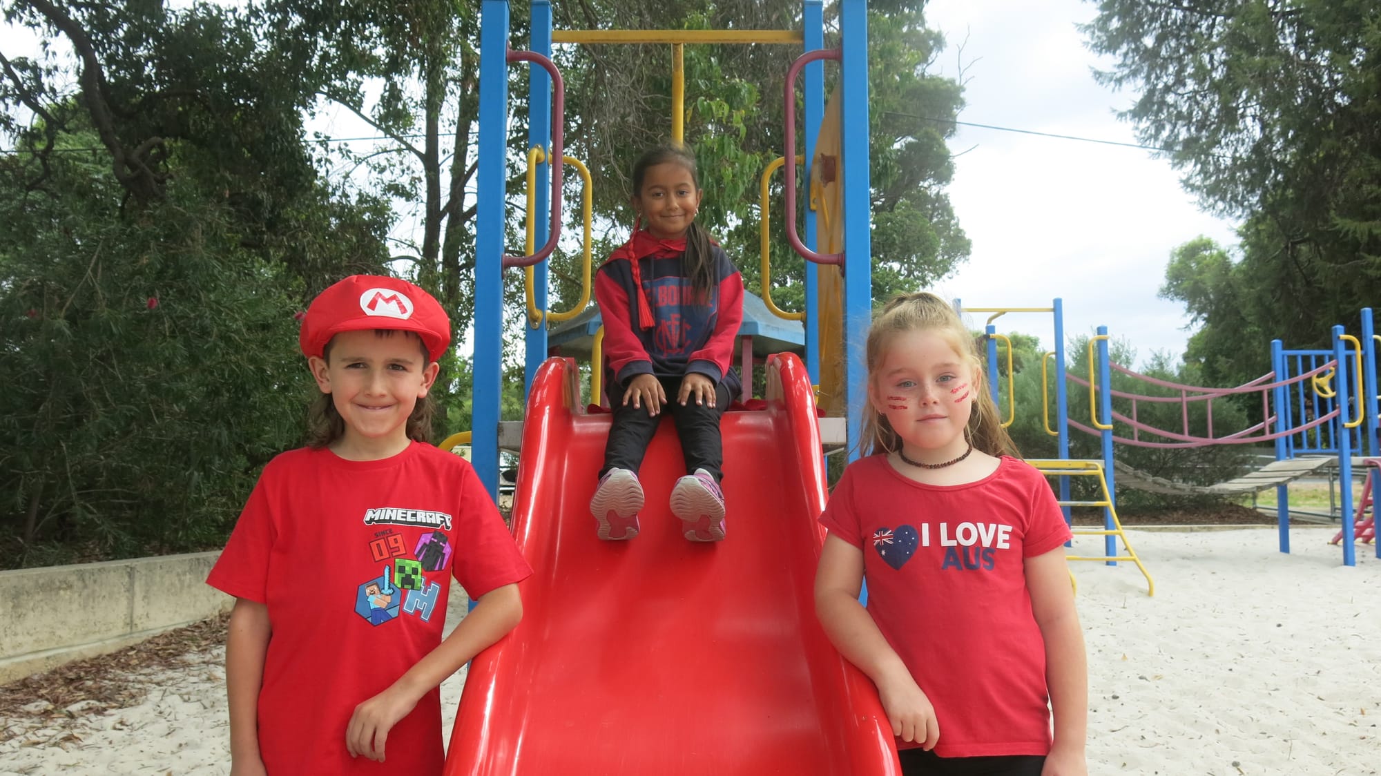 Students ready to care in red