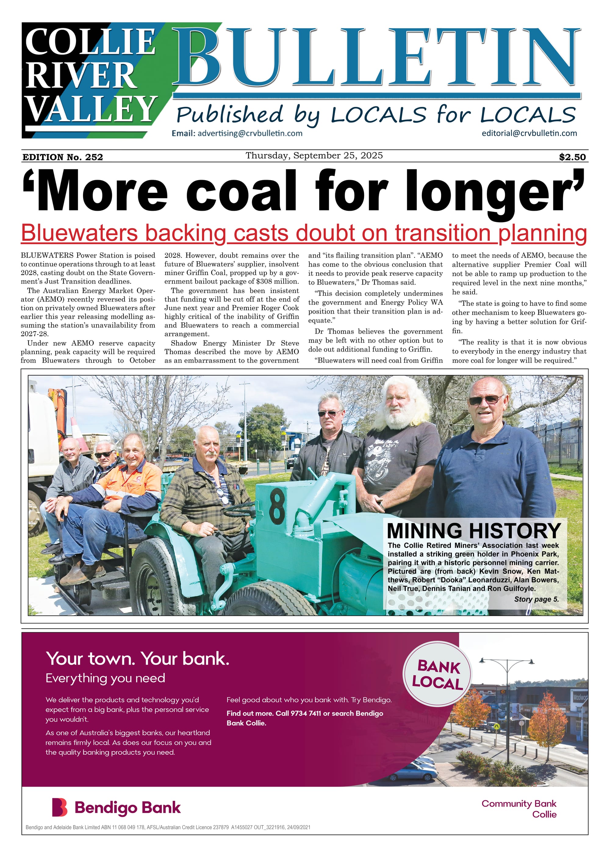 Collie River Valley Bulletin, September 25, 2025