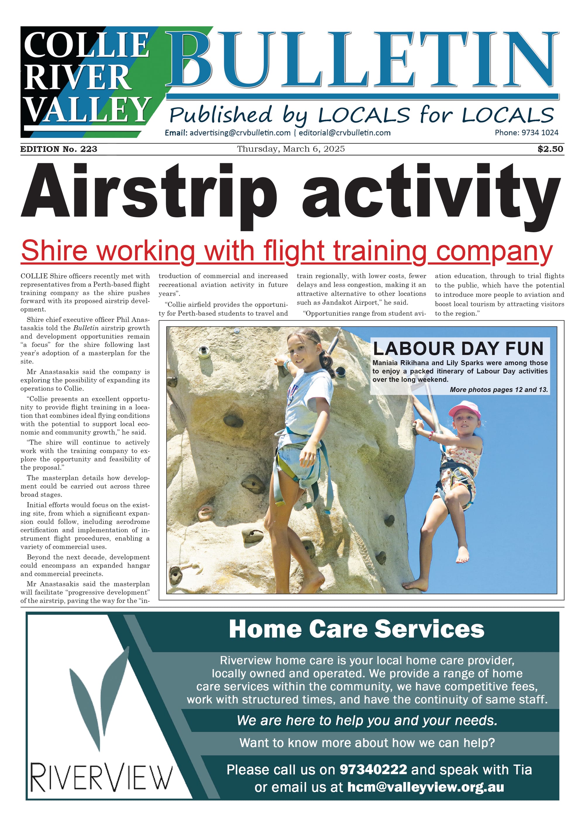 Collie River Valley Bulletin, March 6, 2025