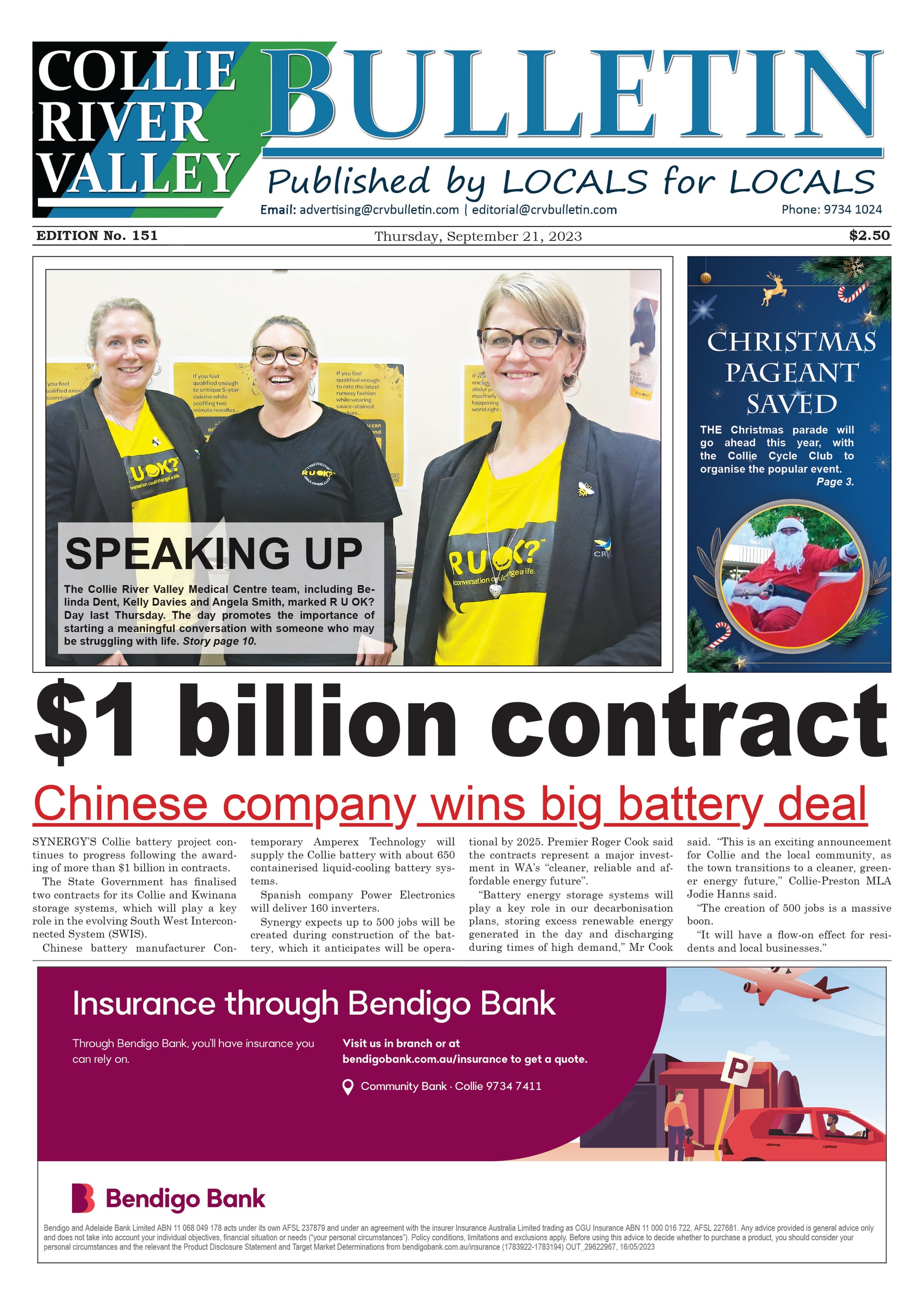 Collie River Valley Bulletin, September 21, 2023