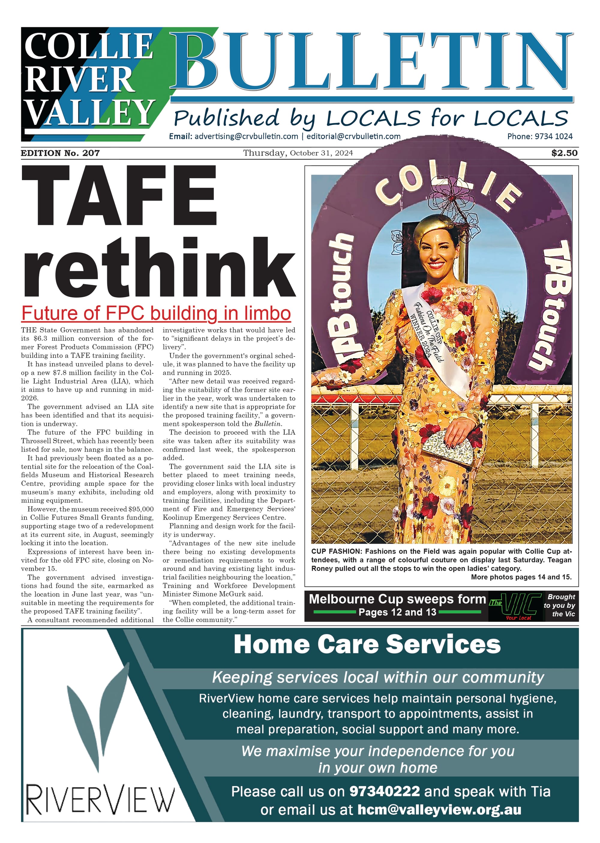 Collie River Valley Bulletin, October 31, 2024