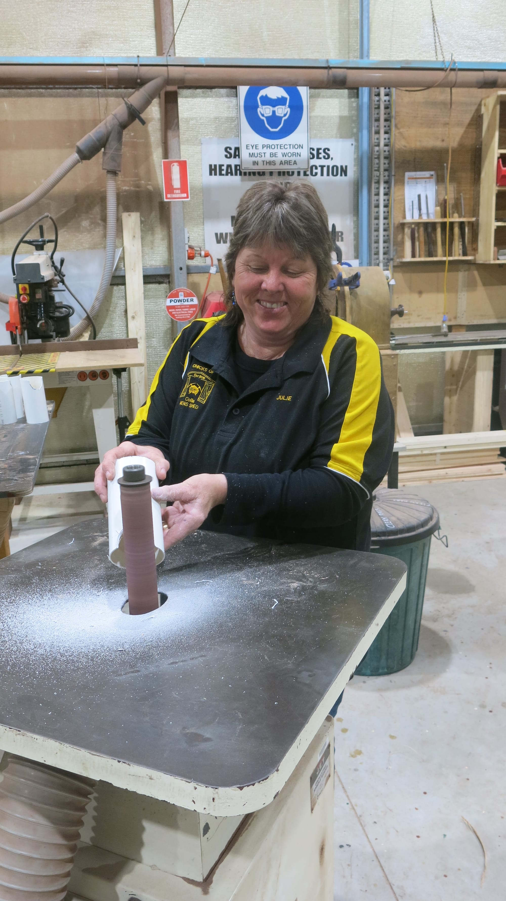Women in the shed