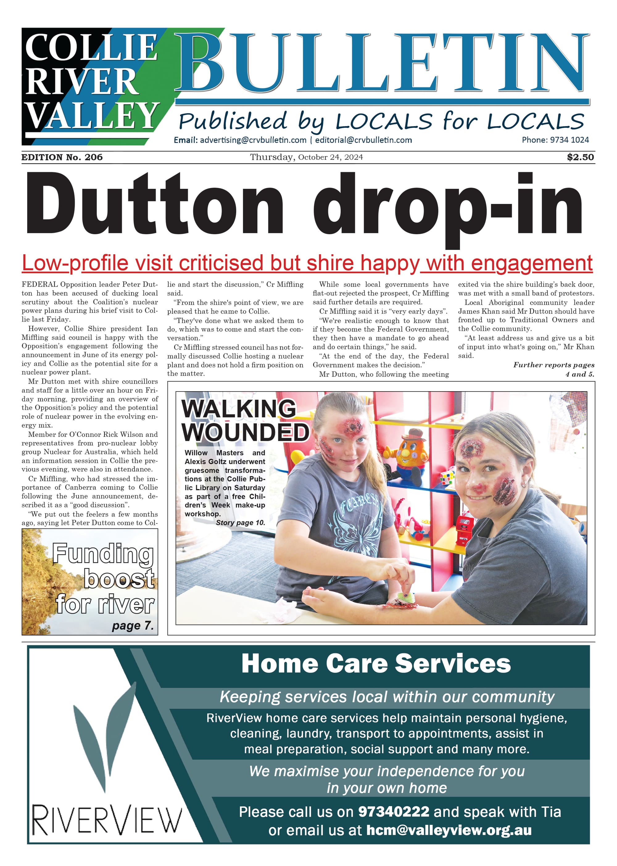 Collie River Valley Bulletin, October 24, 2024