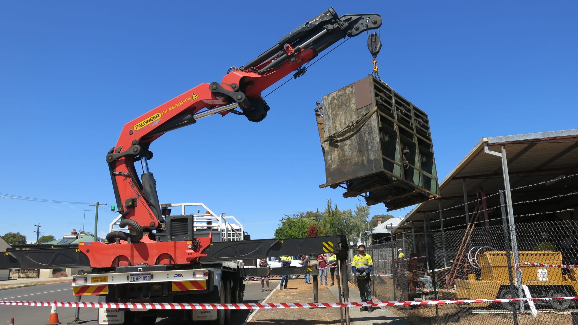 Heavy lifting at the museum