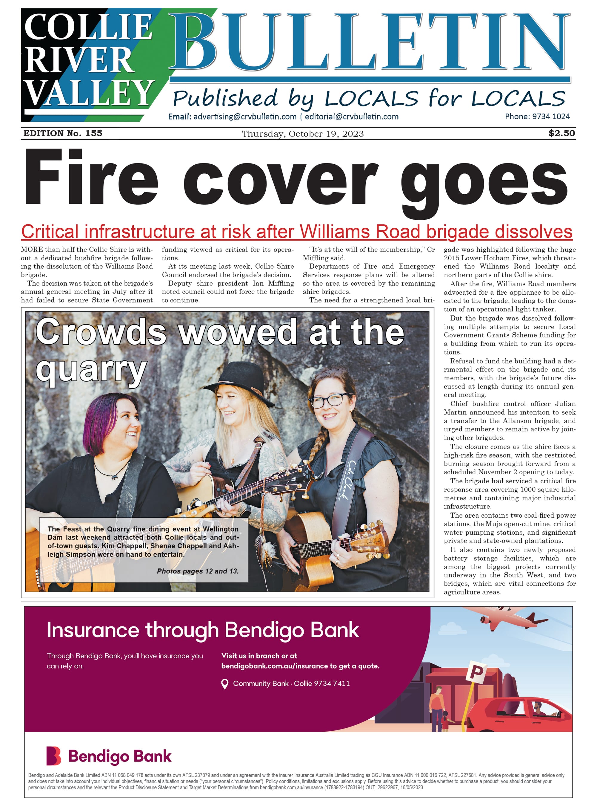 Collie River Valley Bulletin, October 19, 2023