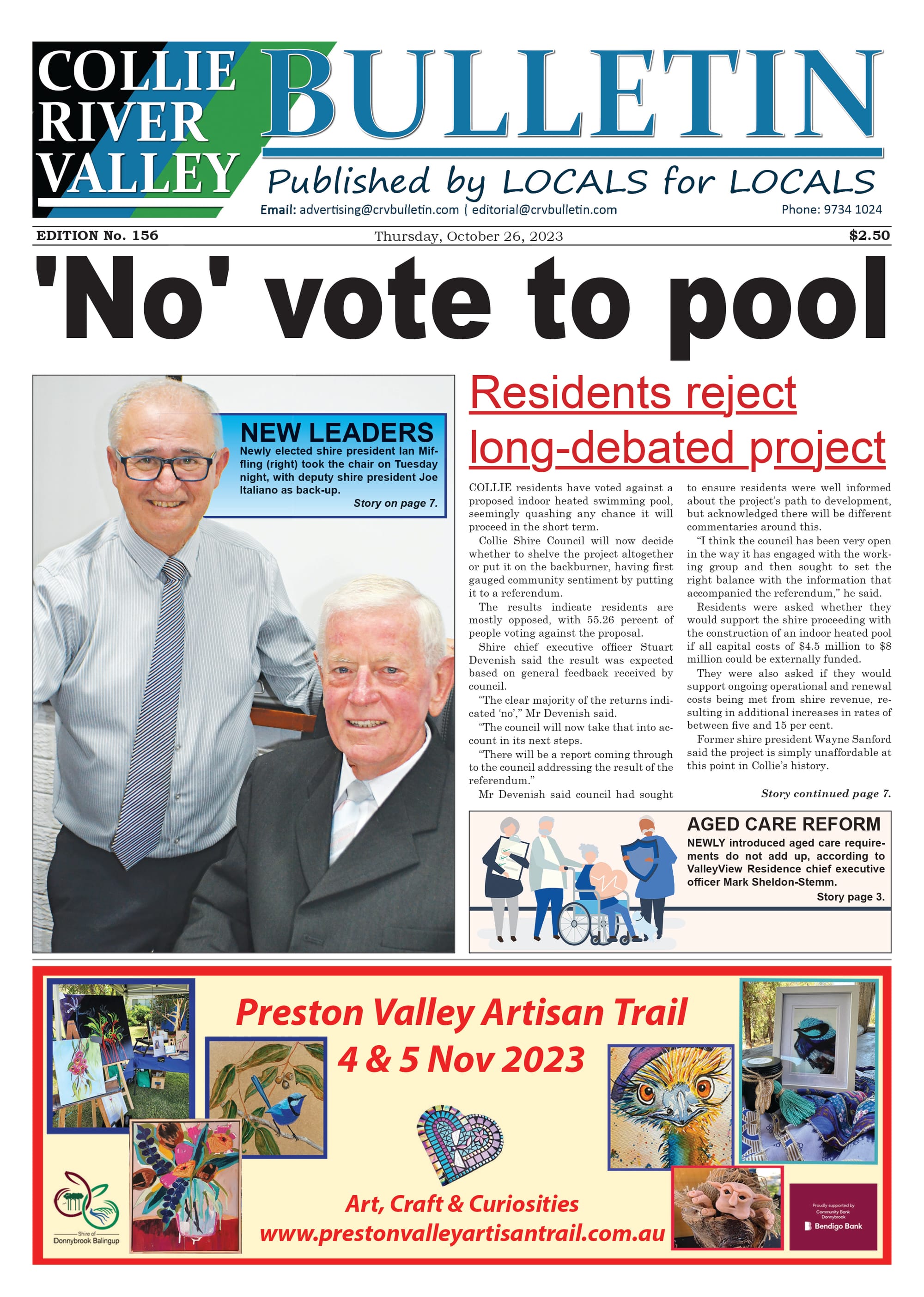 Collie River Valley Bulletin, October 26, 2023