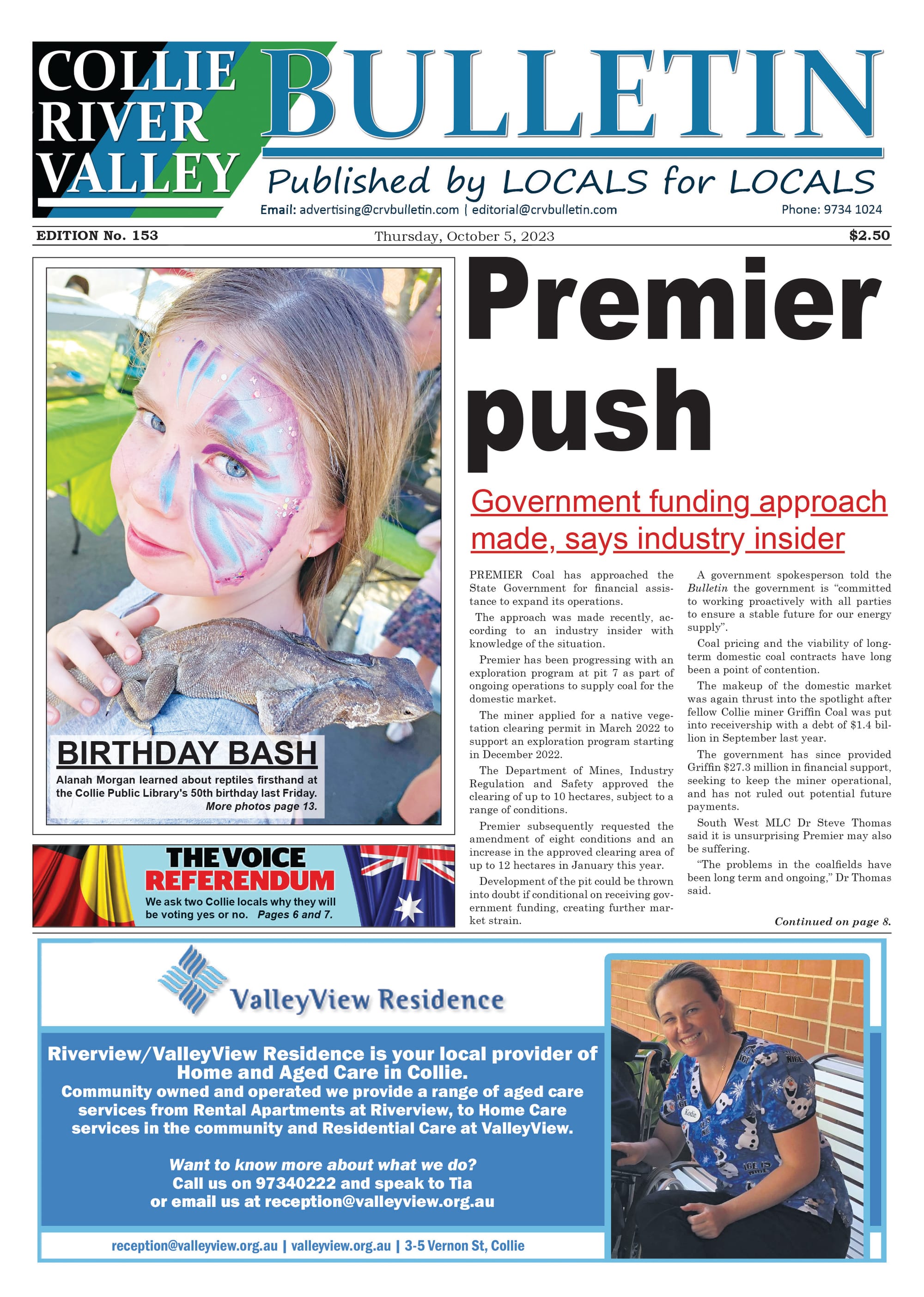 Collie River Valley Bulletin, October 5,