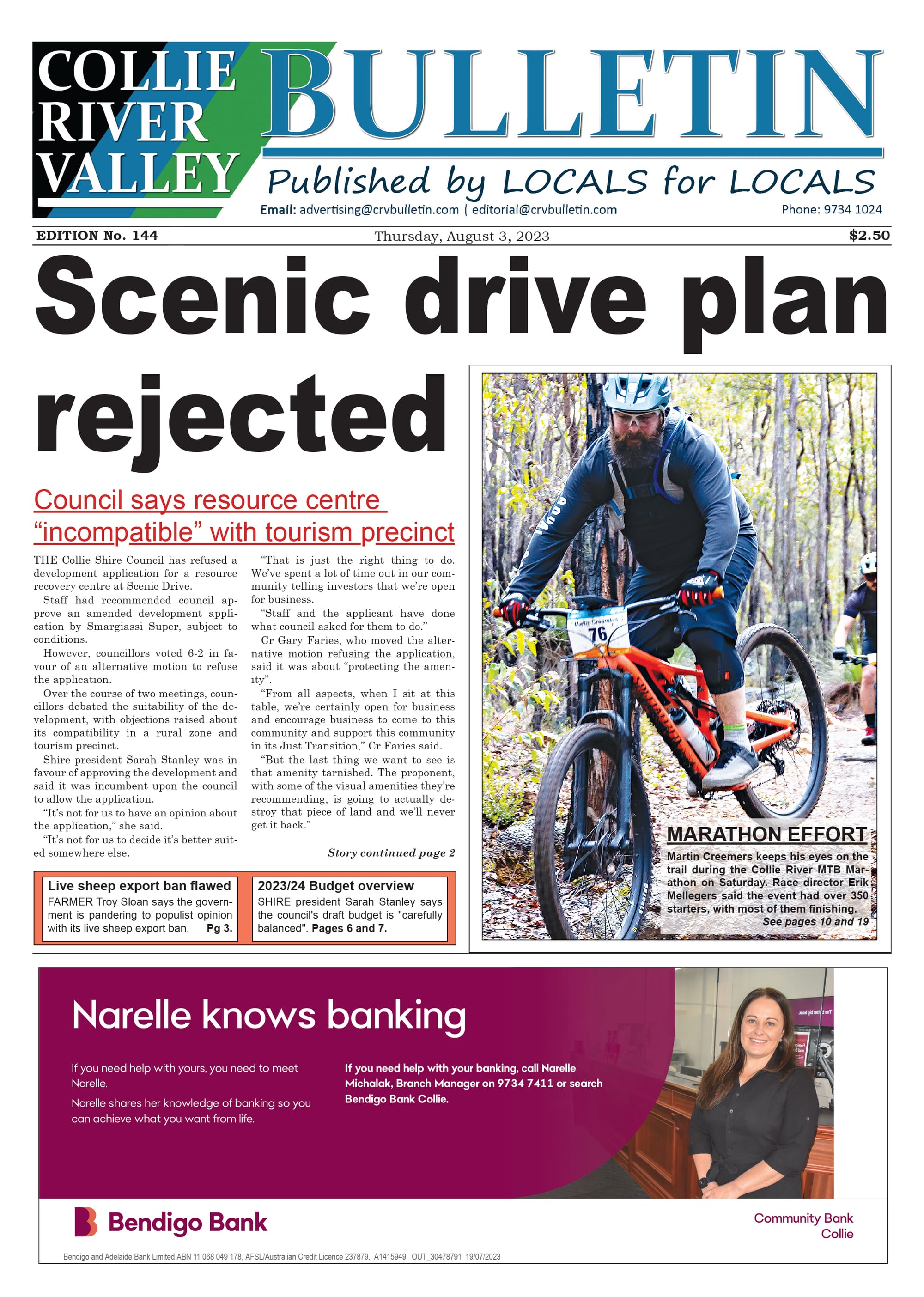Collie River Valley Bulletin, August 3, 2023