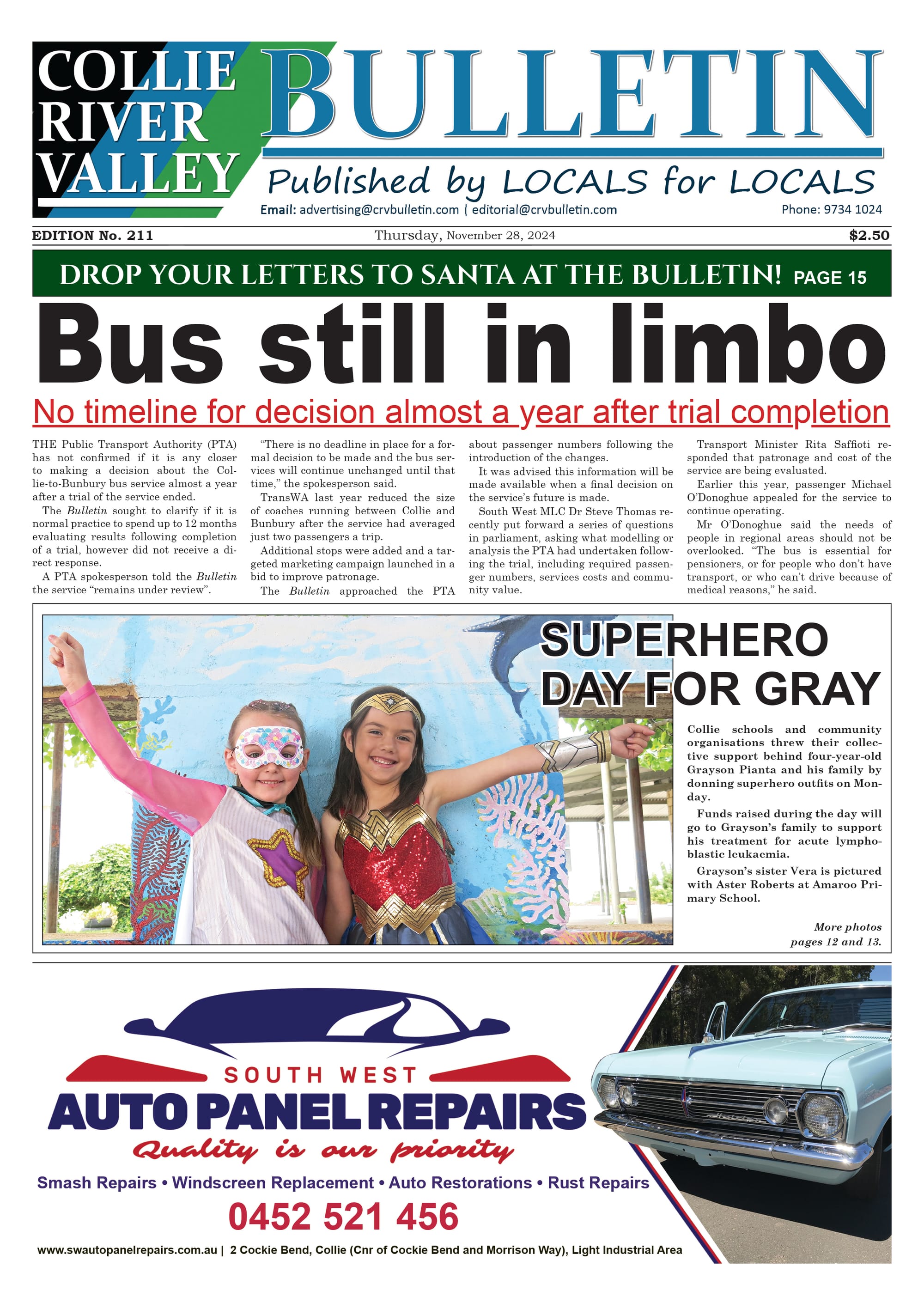 Collie River Valley Bulletin, November 28, 2024