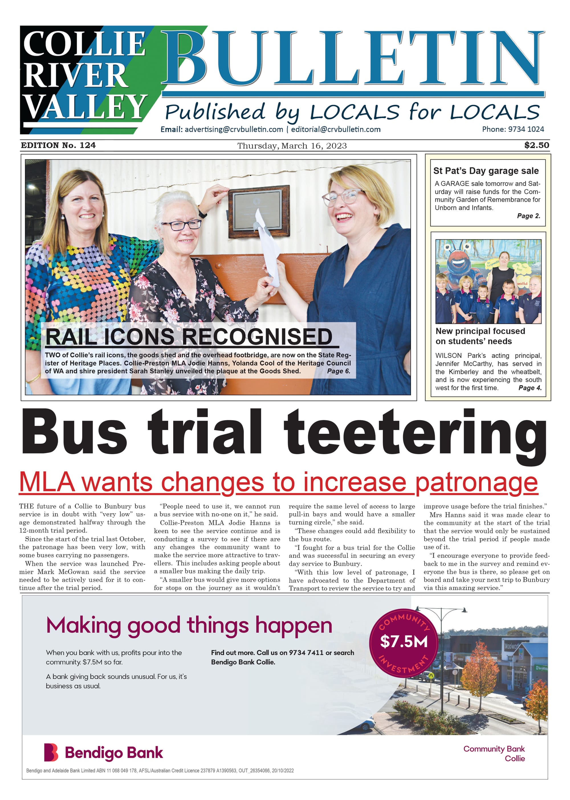 Collie River Valley Bulletin, March 16, 2023