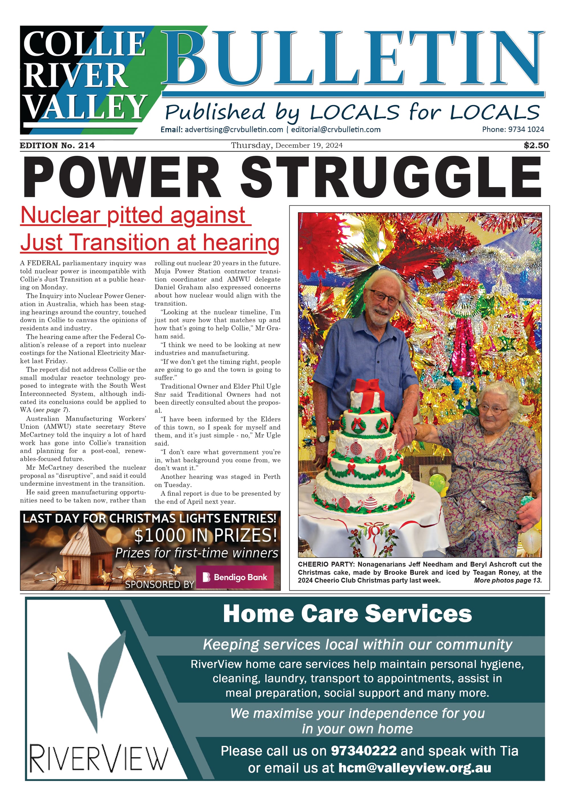 Collie River Valley Bulletin, December 19, 2024