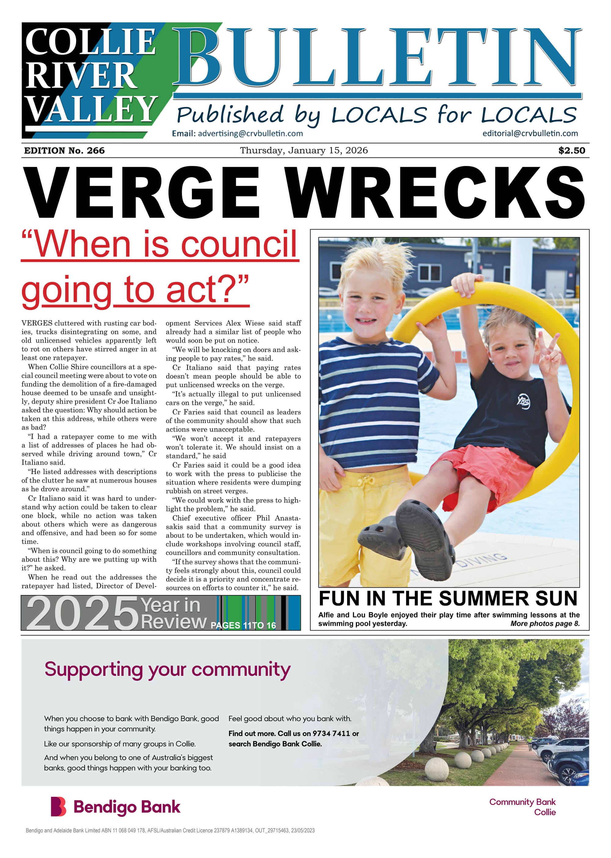 Collie River Valley Bulletin, January 15, 2026