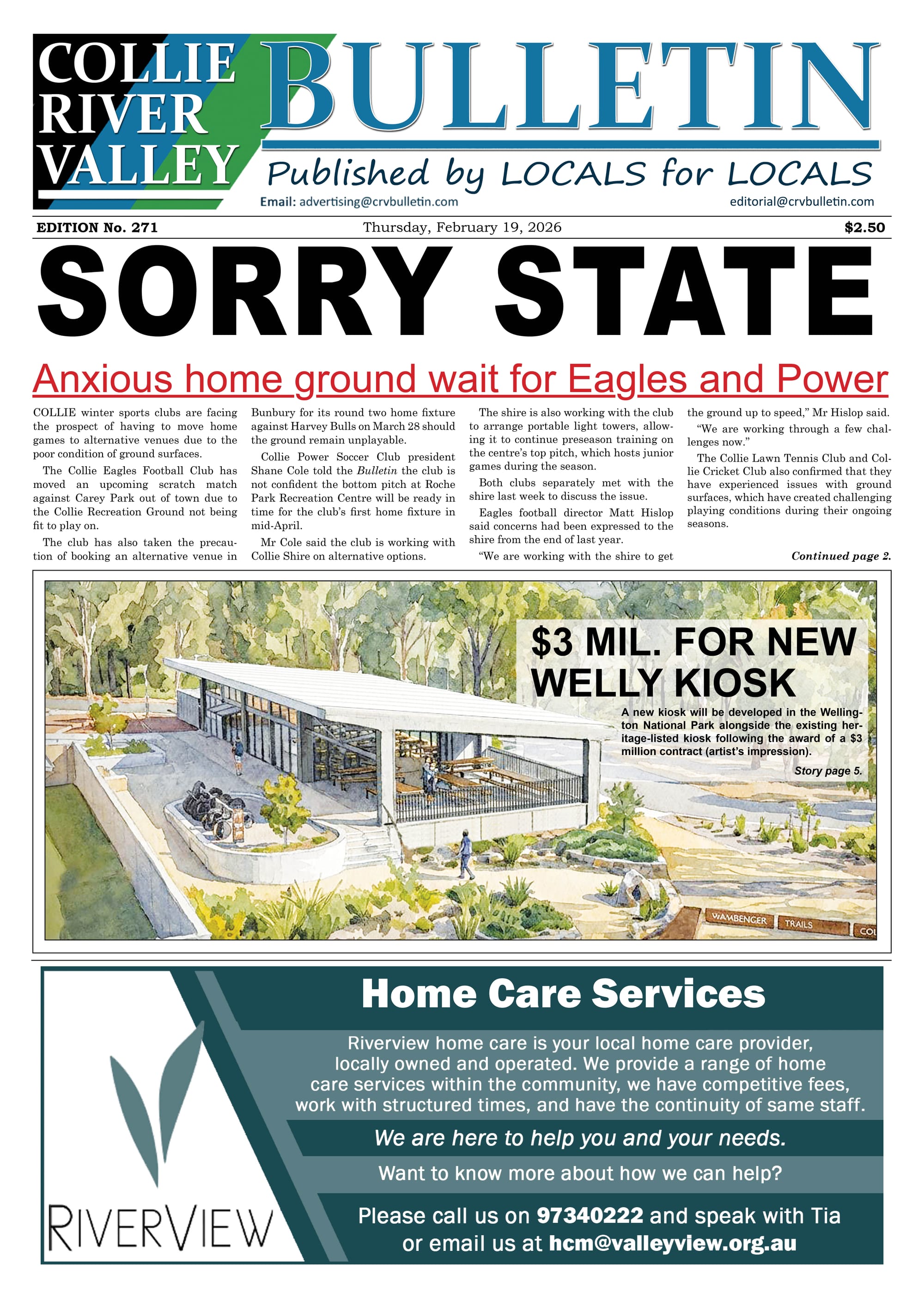 Collie River Valley Bulletin, February 19, 2026