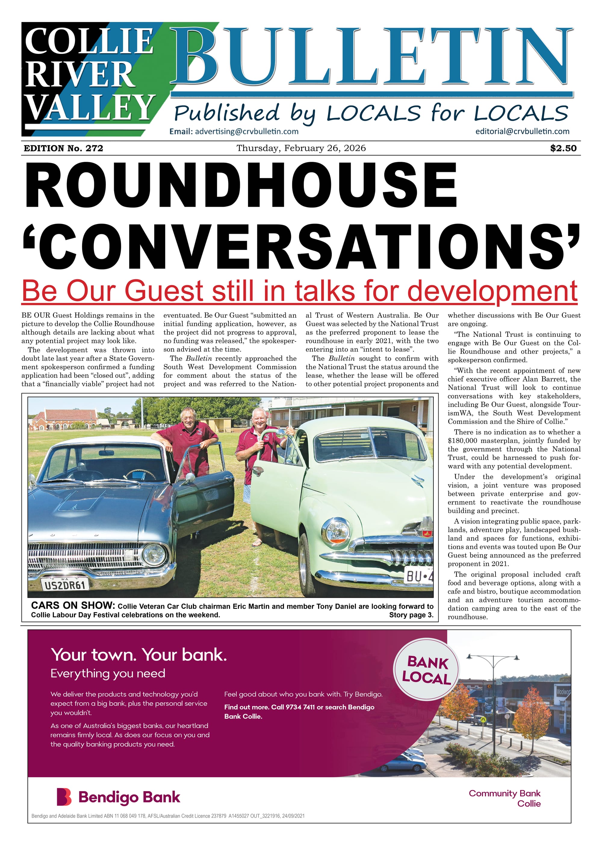 Collie River Valley Bulletin, February 26, 2026  post
                                image