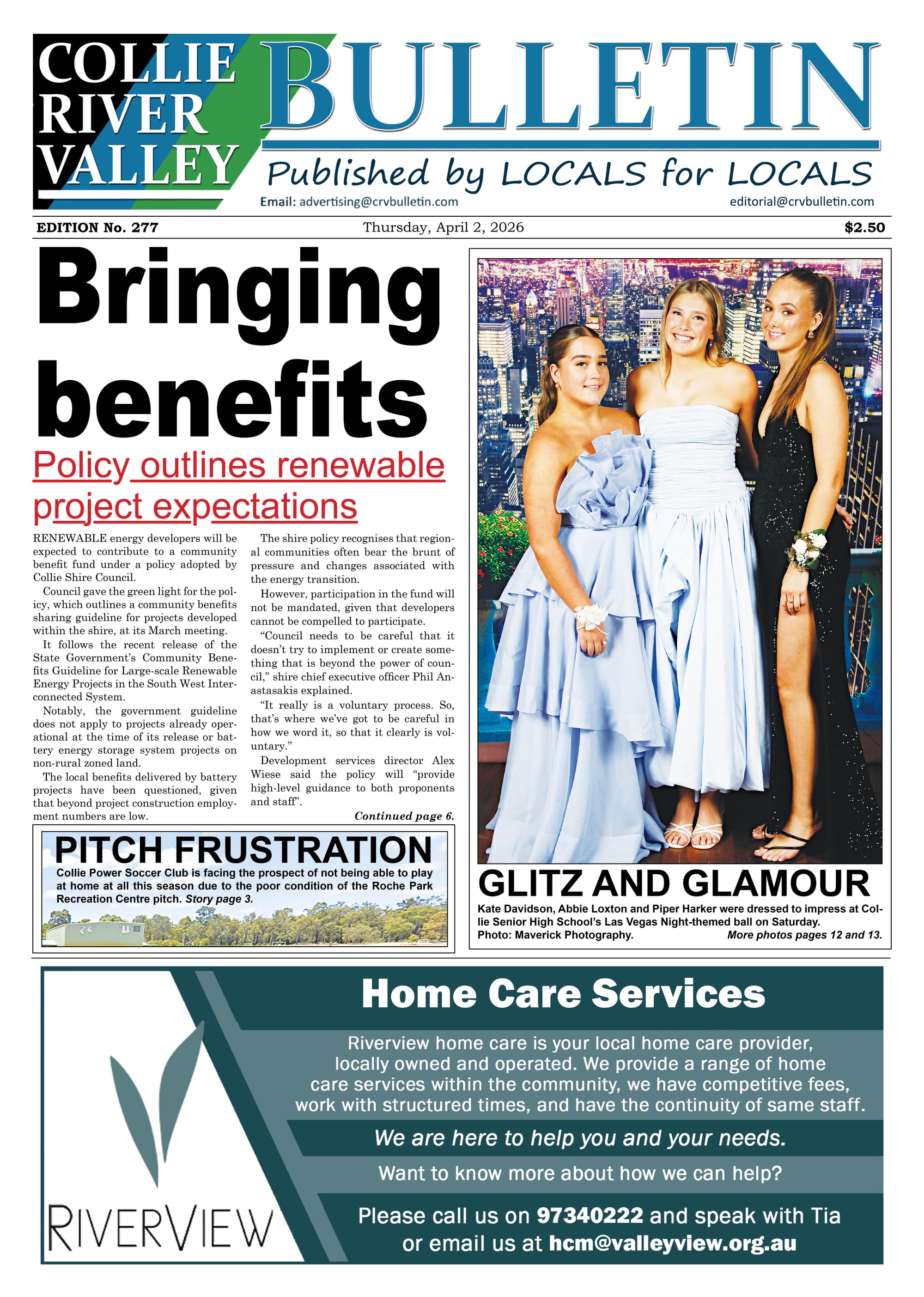 Collie River Valley Bulletin, April 2, 2026  post
                                image