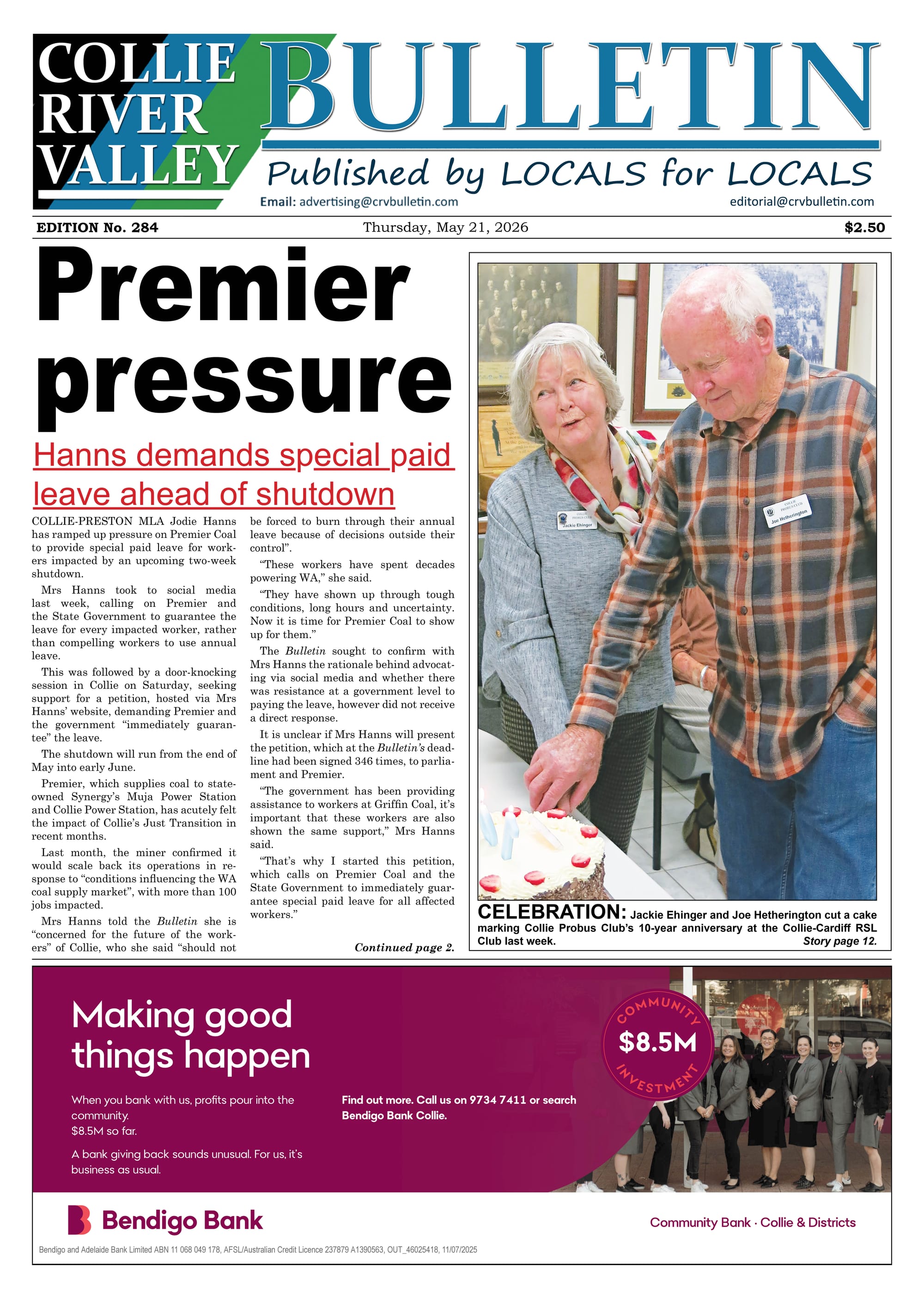 Collie River Valley Bulletin, May 21, 2026  post
                                image