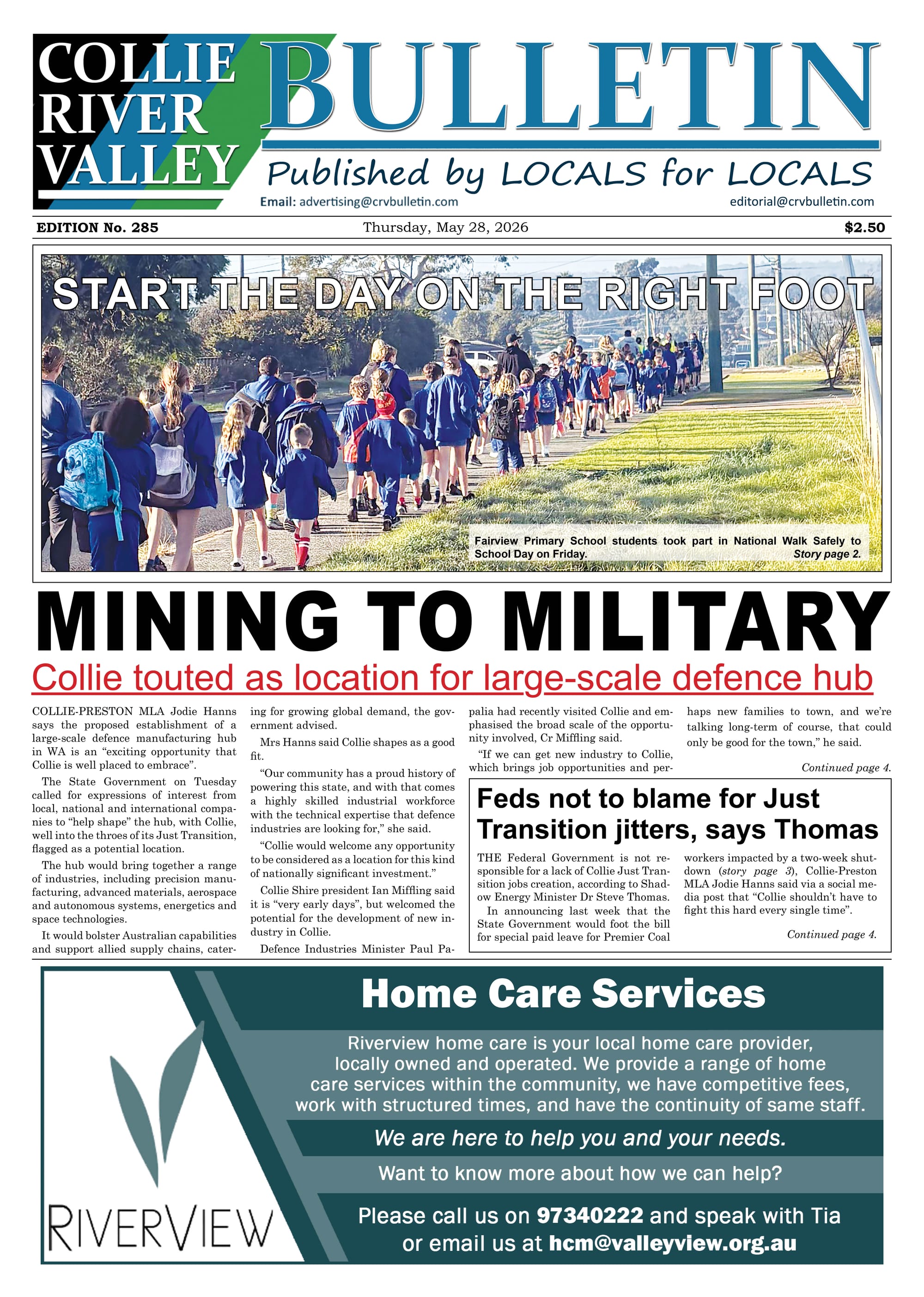 Collie River Valley Bulletin, May 28, 2026  post
                                image