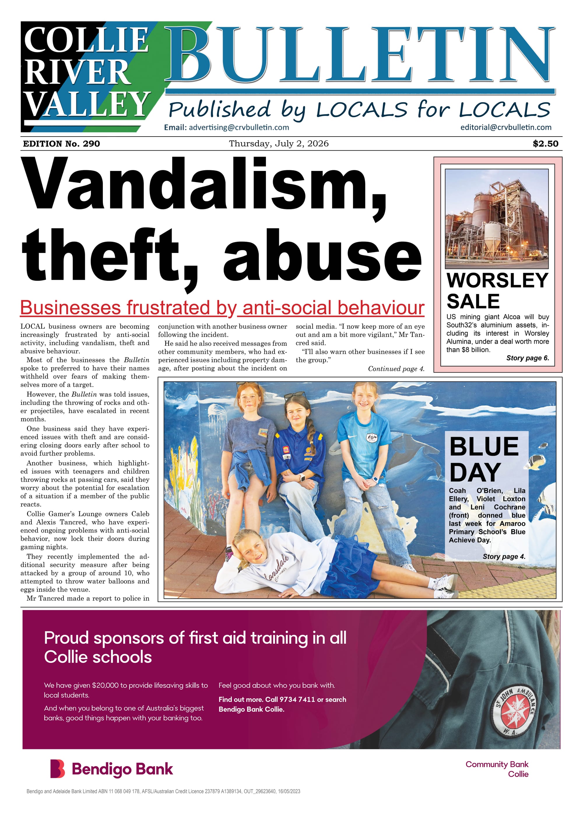Collie River Valley Bulletin, July 2, 2026  post
                                image