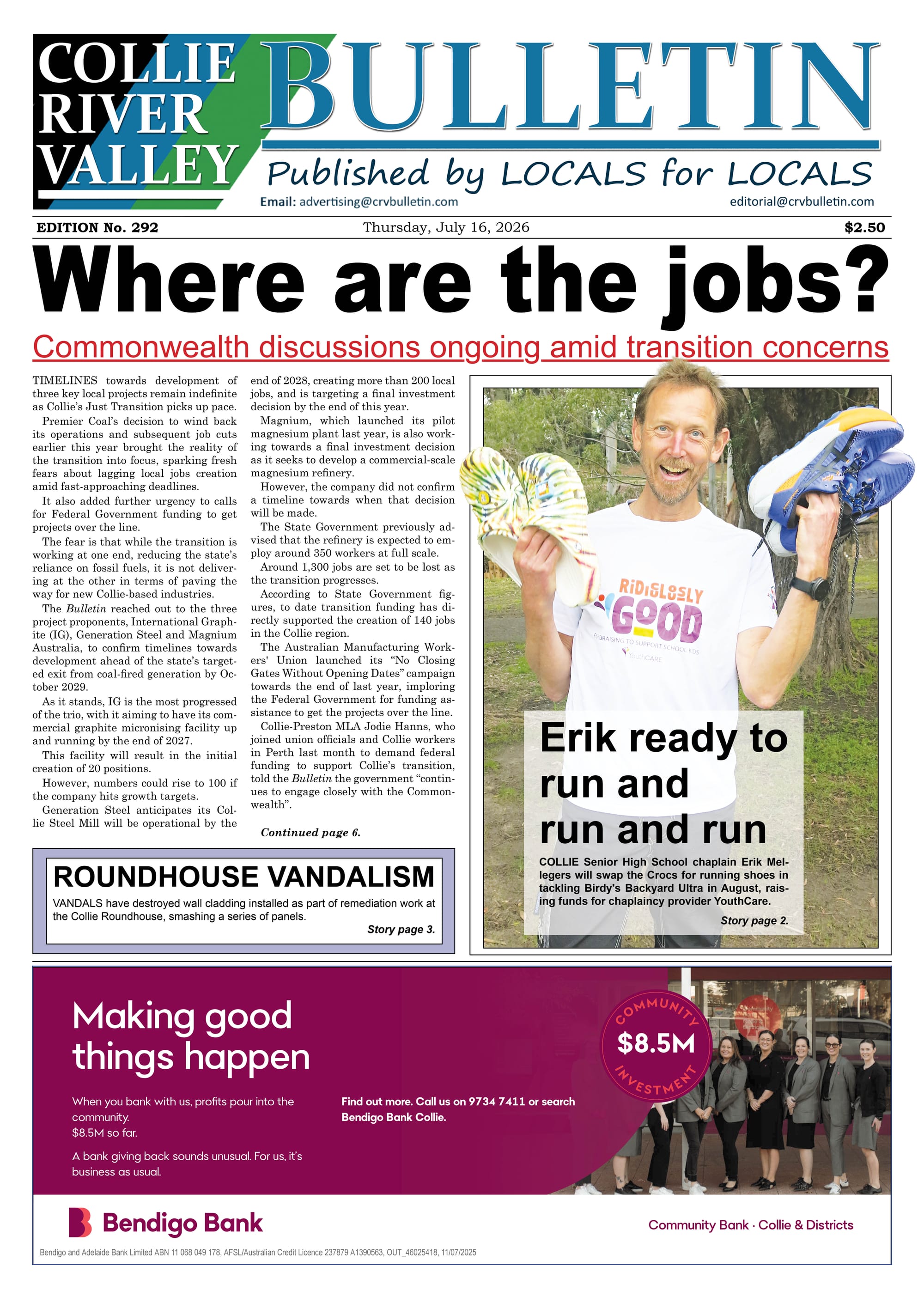 Collie River Valley Bulletin, July 16, 2026  post
                                image