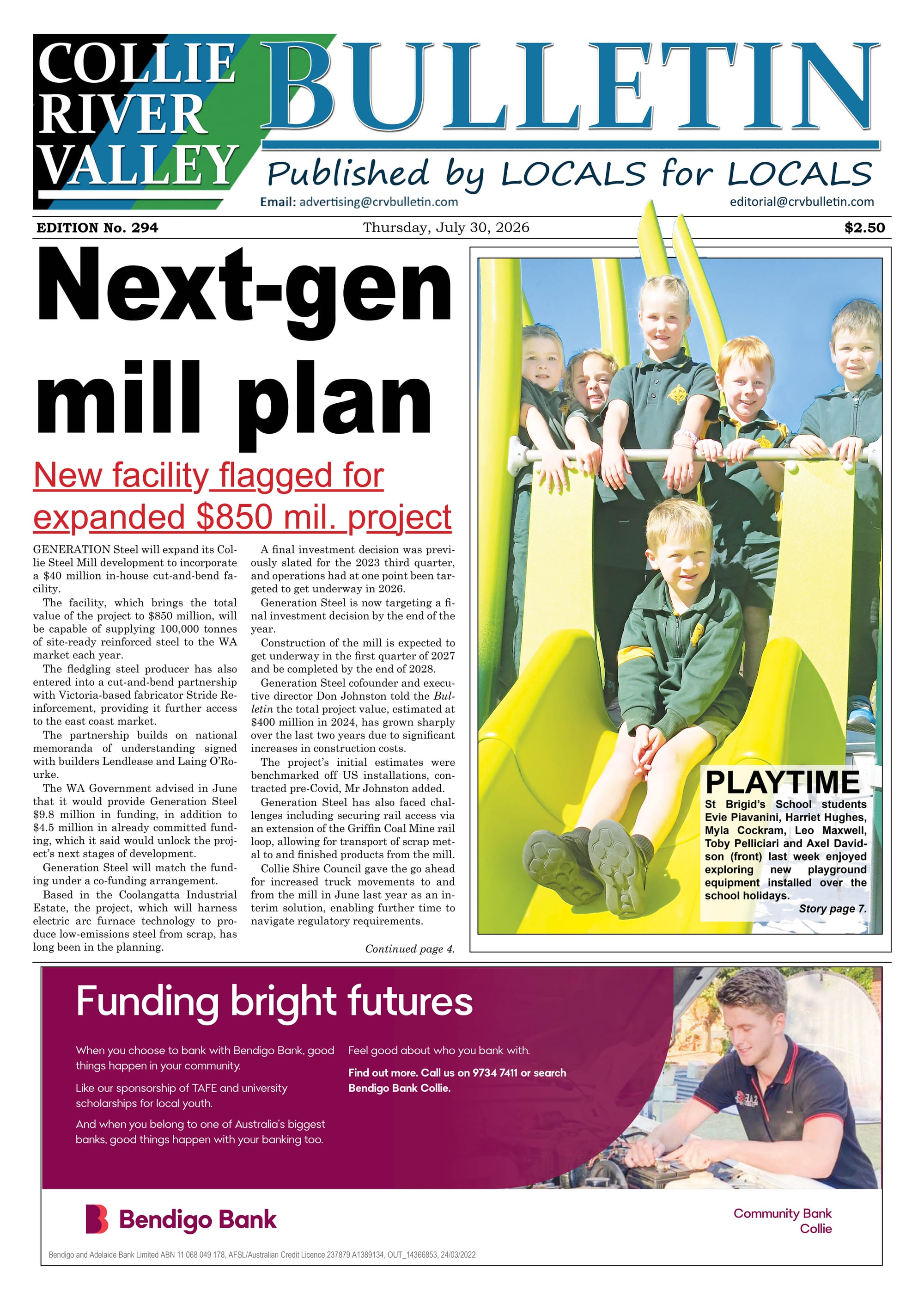 Collie River Valley Bulletin, July 30, 2026  post
                                image