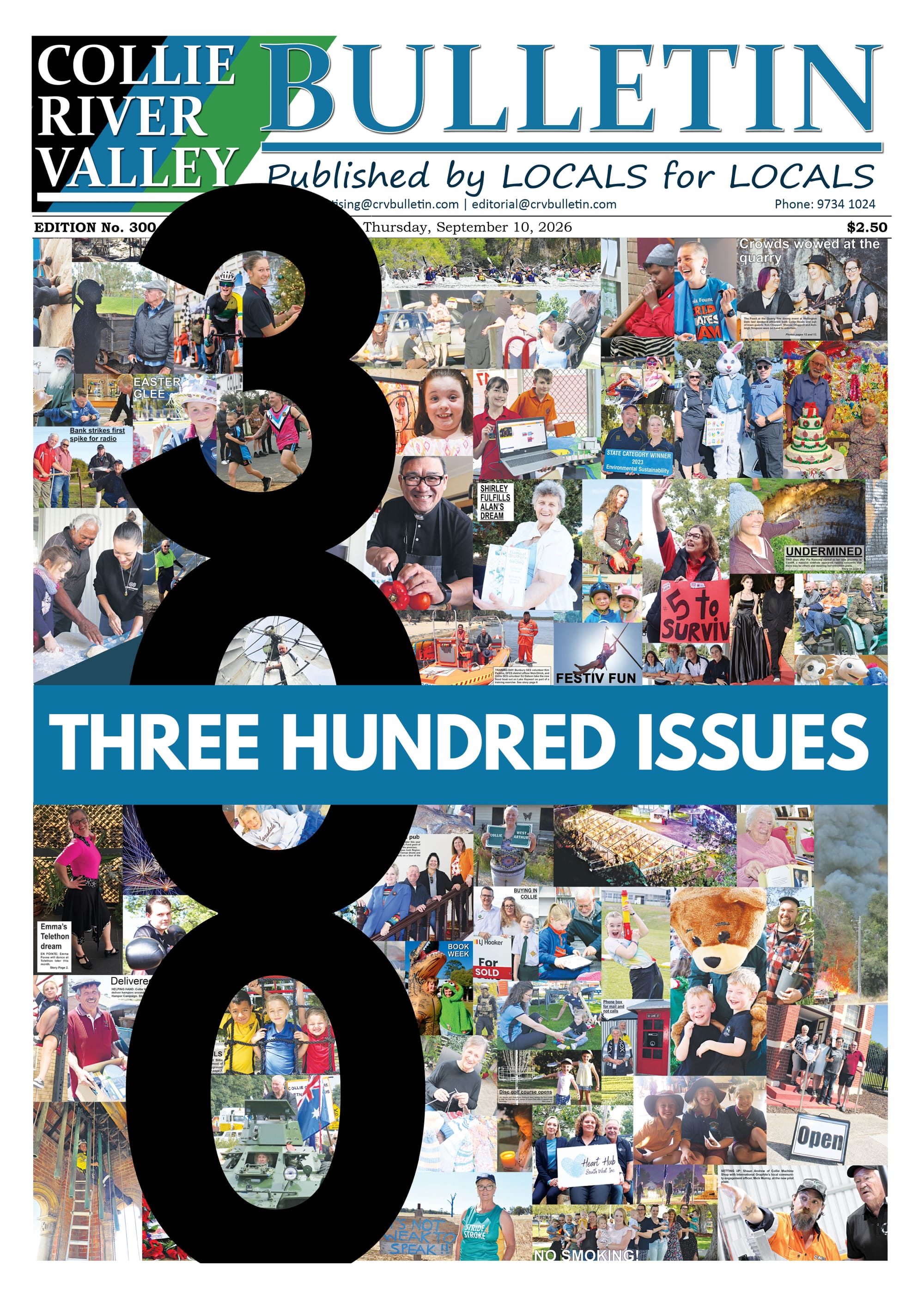 Collie River Valley Bulletin, 300th issue special wrap  post
                                image