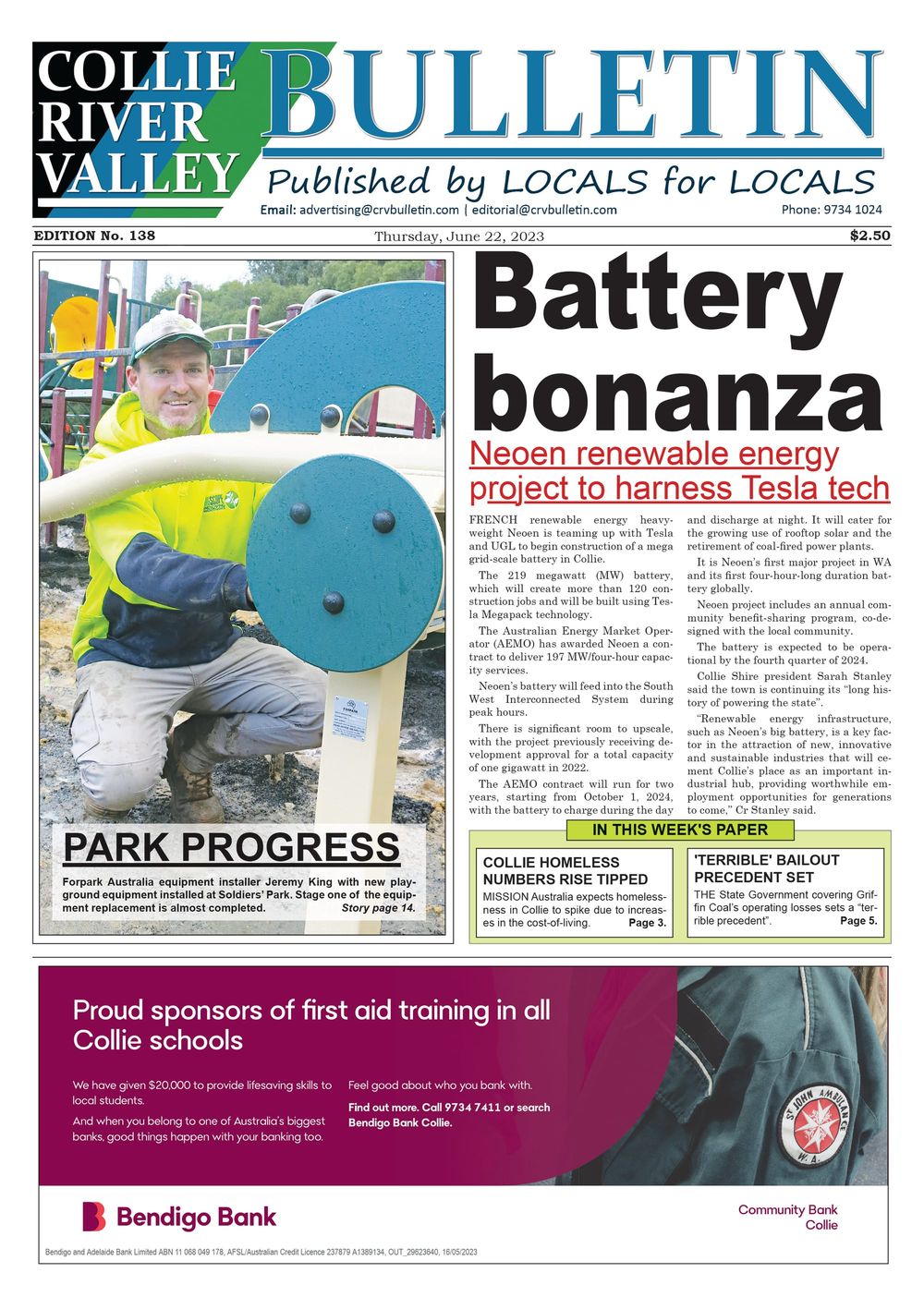 Collie River Valley Bulletin, June 22, 2023 post image