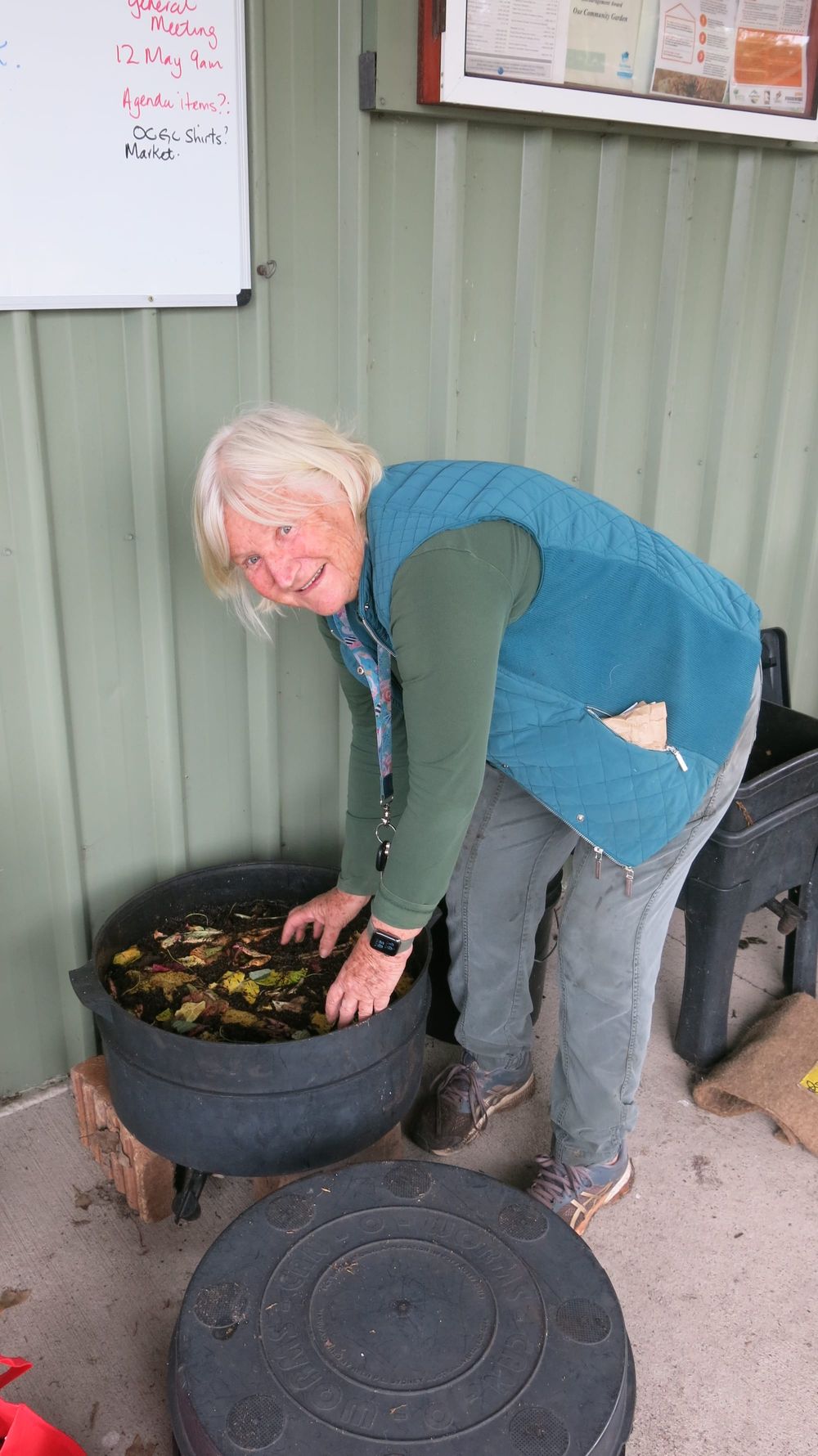 Working with worm farms at the garden post image