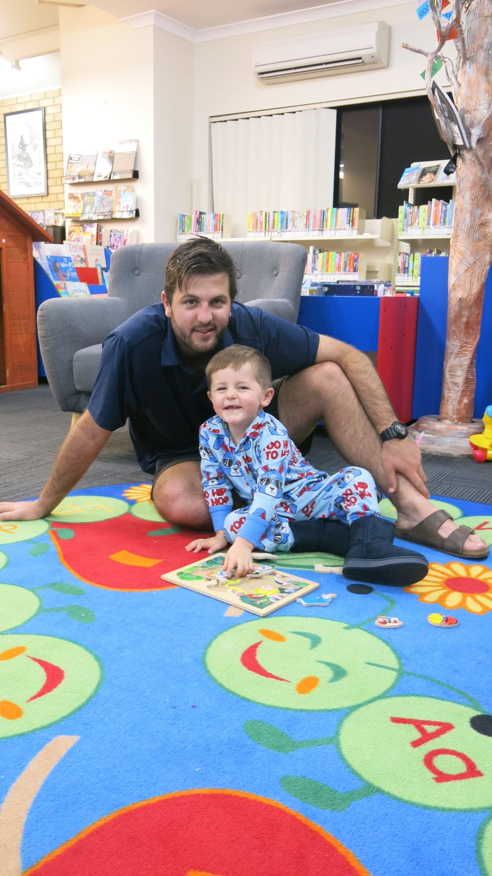Pyjama play at the library post image