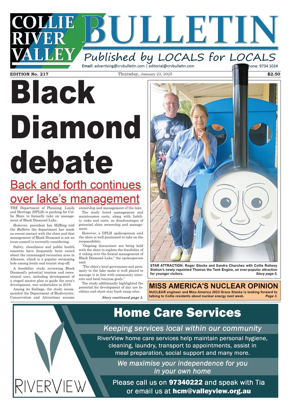 Collie River Valley Bulletin, January 23, 2025 post image