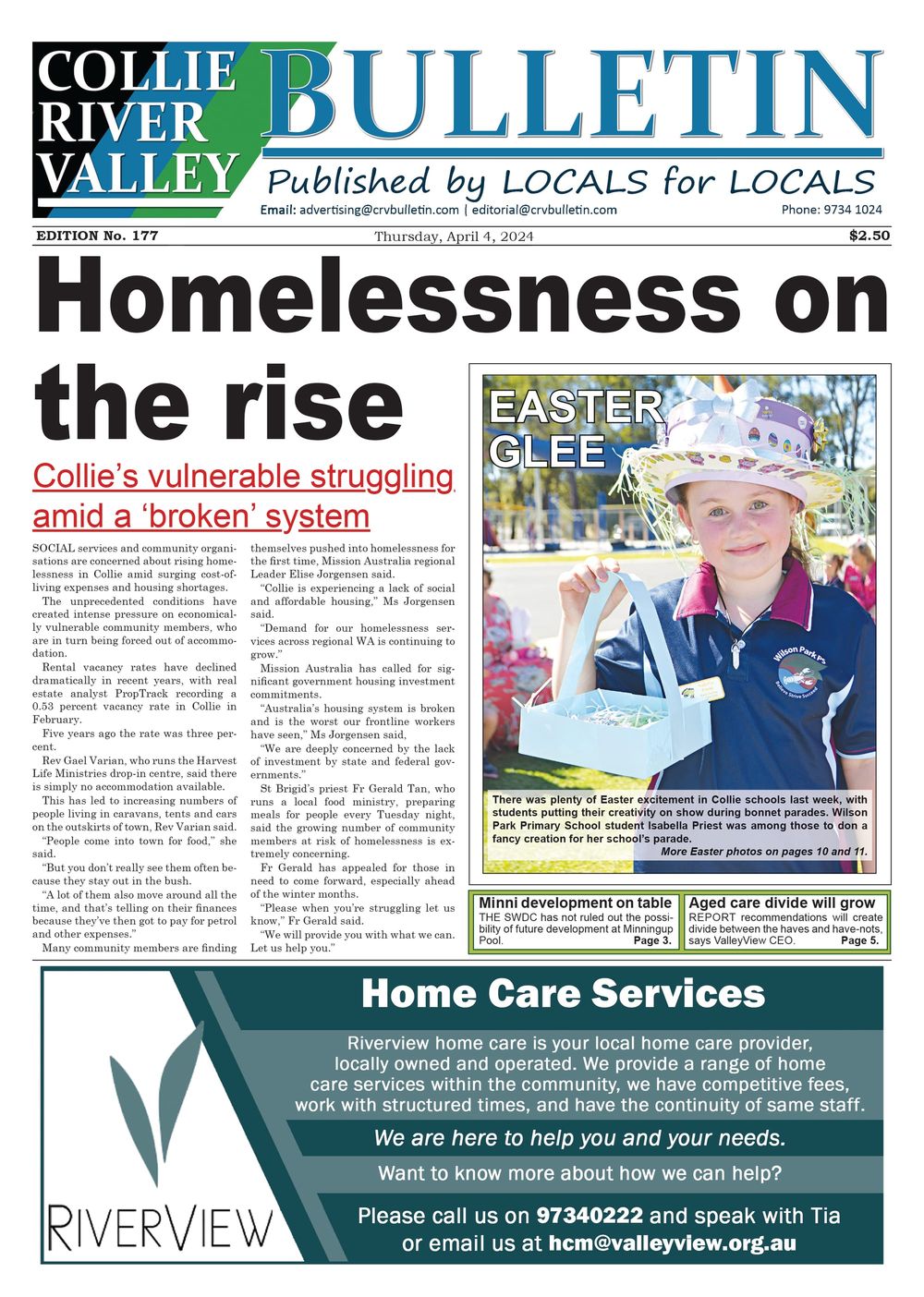 Collie River Valley Bulletin, April 4, 2024 post image