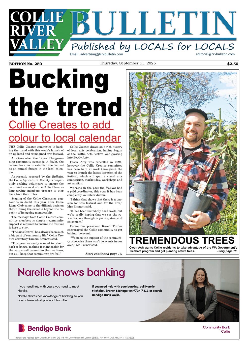 Collie River Valley Bulletin, September 11, 2025 post image