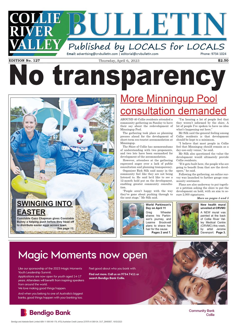 Collie River Valley Bulletin, April 6, 2023 post image