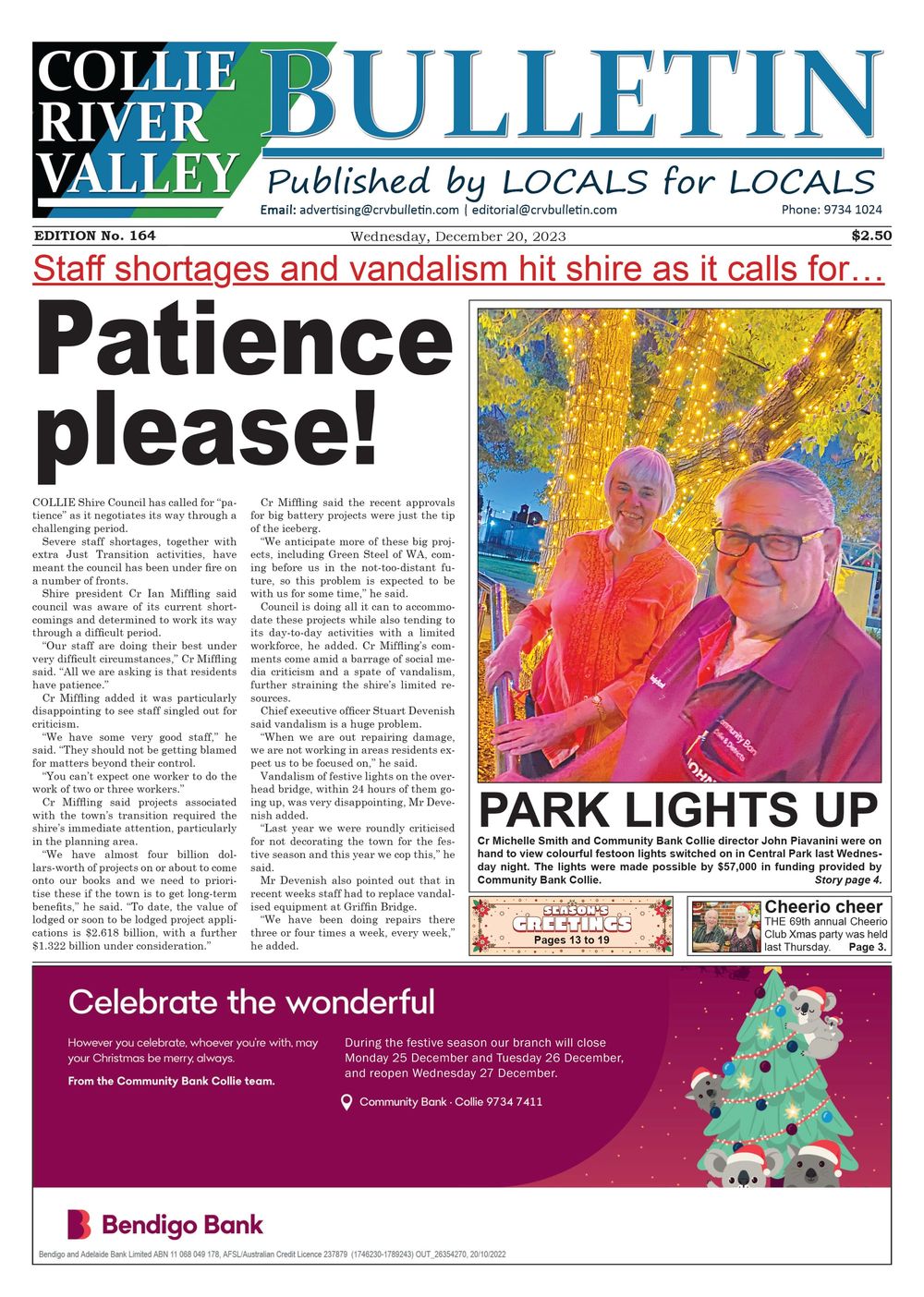 Collie River Valley Bulletin, December 20, 2023 post image