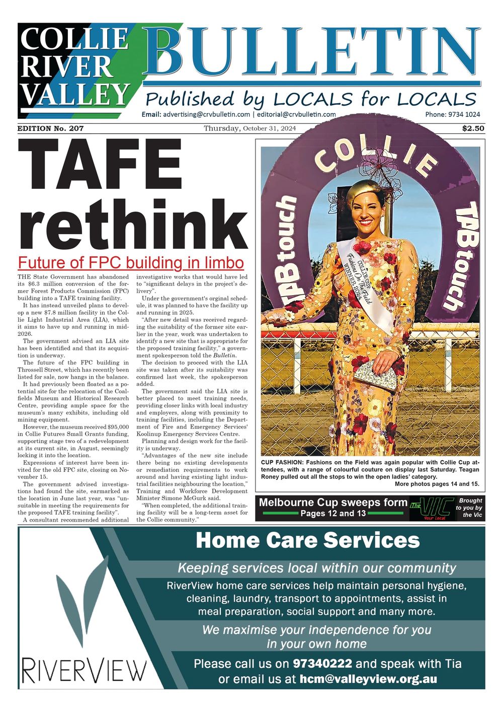 Collie River Valley Bulletin, October 31, 2024 post image