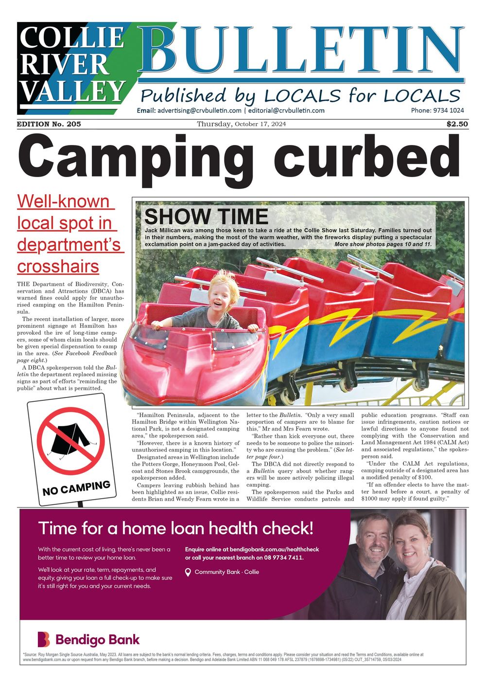 Collie River Valley Bulletin, October 17, 2024 post image