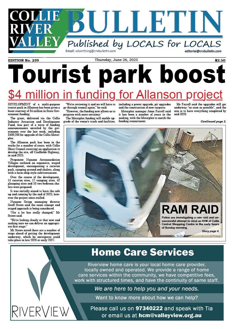 Collie River Valley Bulletin, June 26, 2025 post image