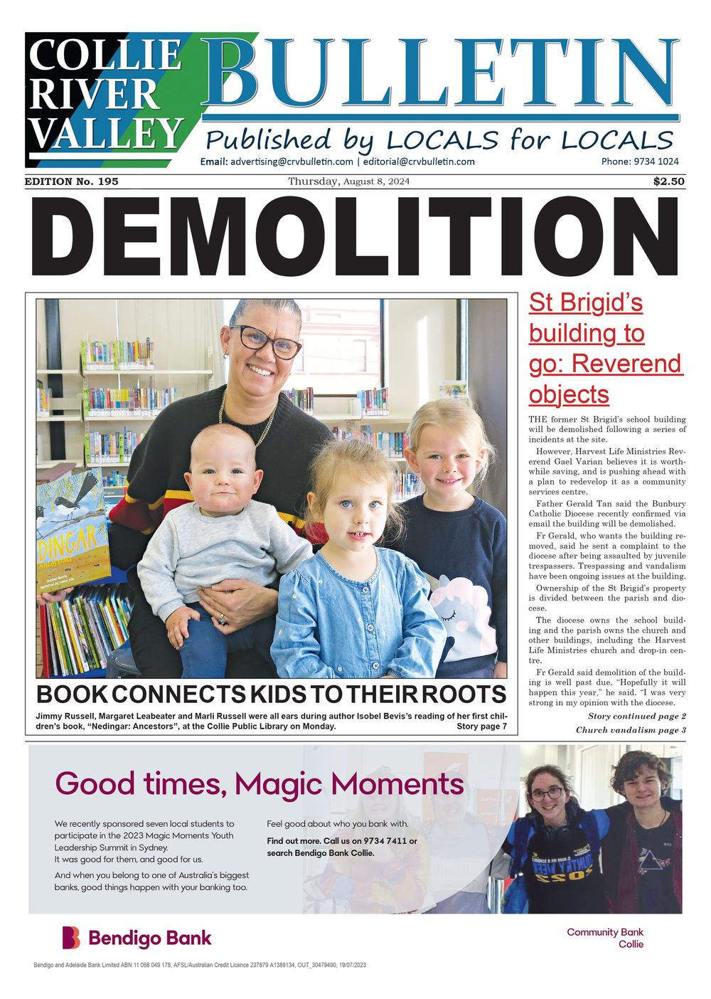 Collie River Valley Bulletin, August 8, 2024 post image