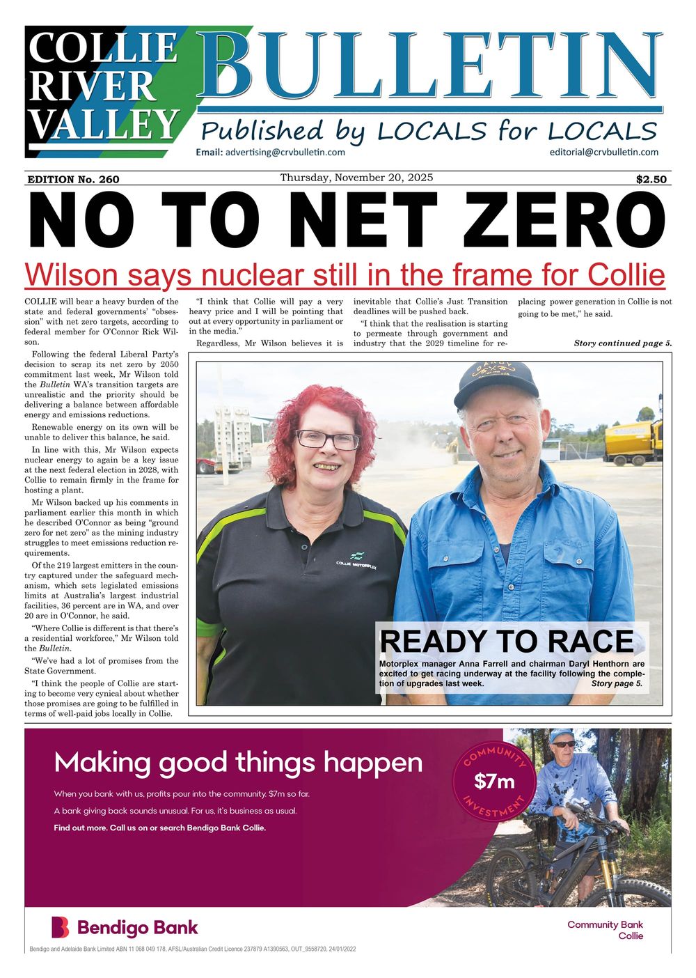 Collie River Valley Bulletin, November 20, 2025 post image