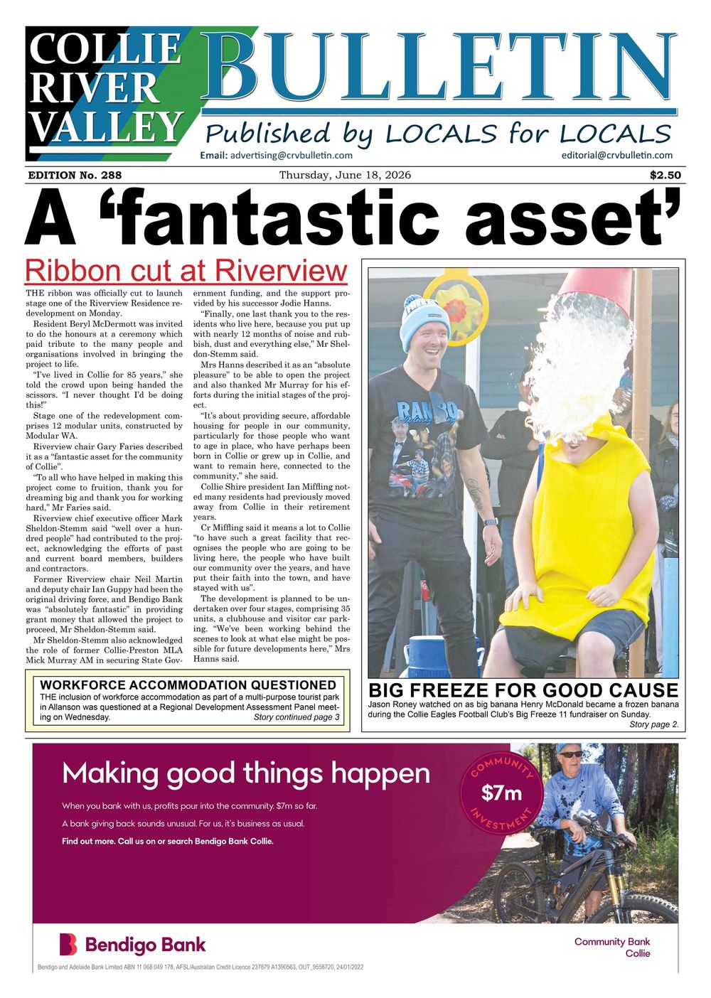 Collie River Valley Bulletin, June 18, 2026 post image