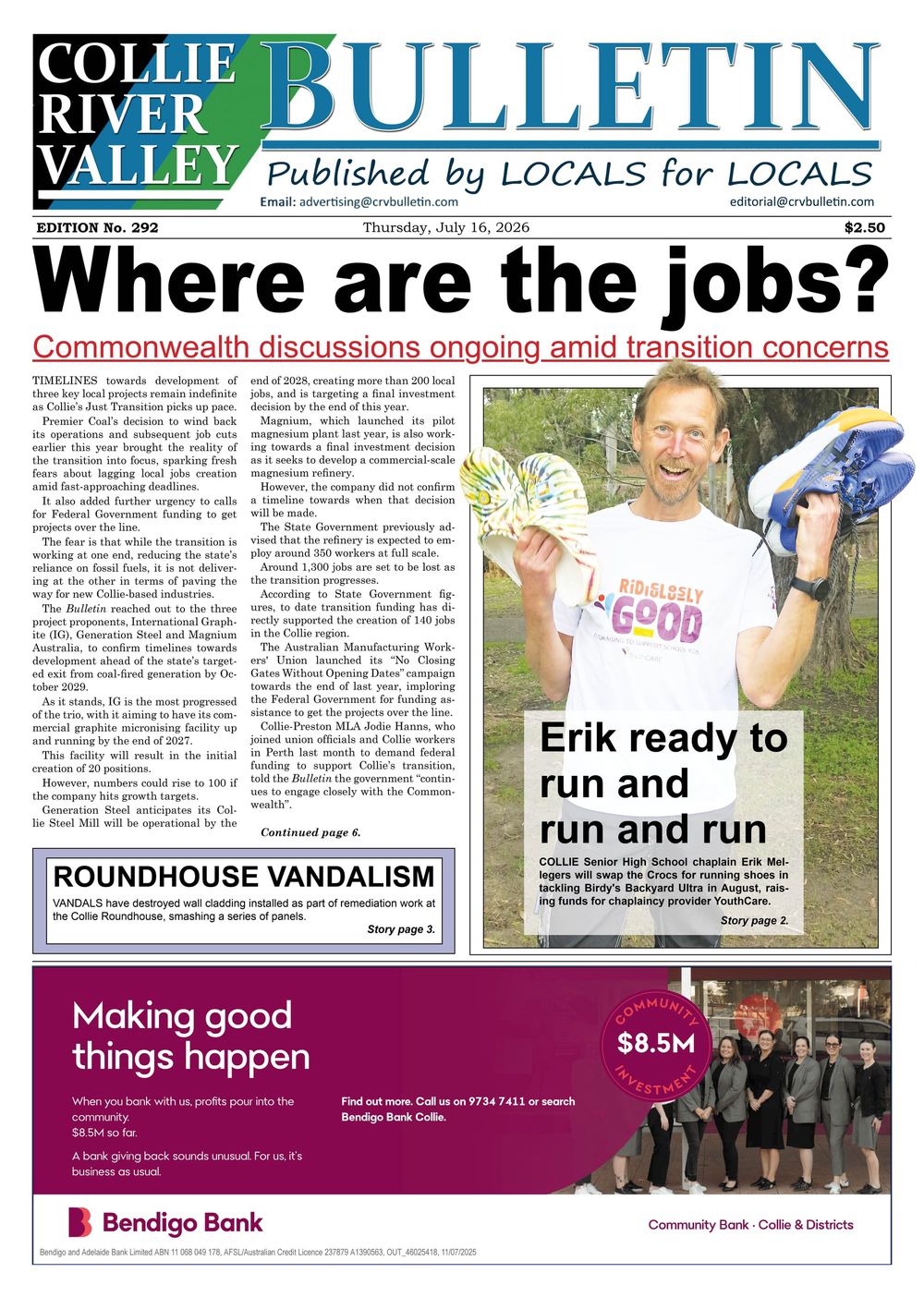 Collie River Valley Bulletin, July 16, 2026 post image