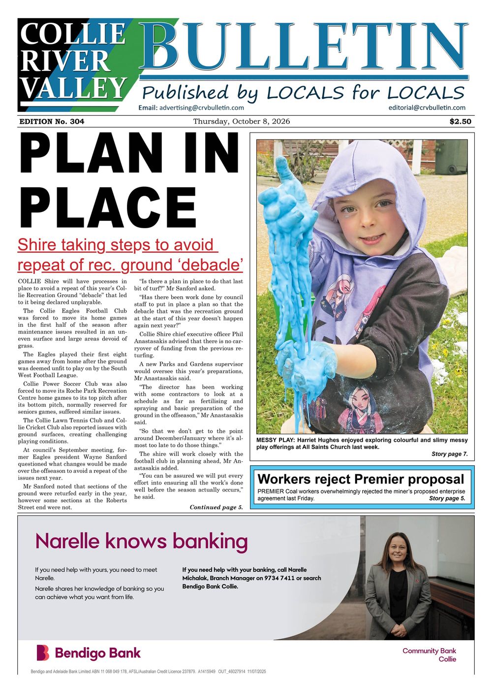 Collie River Valley Bulletin, October 8, 2026 post image