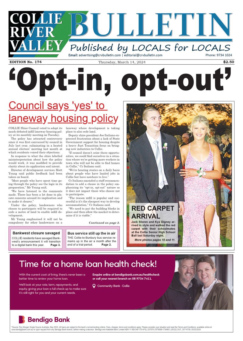 Collie River Valley Bulletin, March 14, 2024 post image