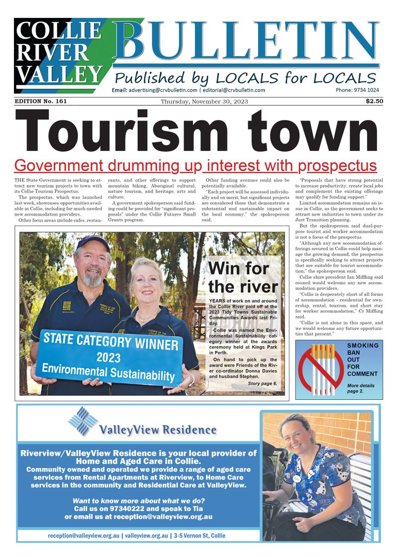 Collie River Valley Bulletin, November 30, 2023 post image